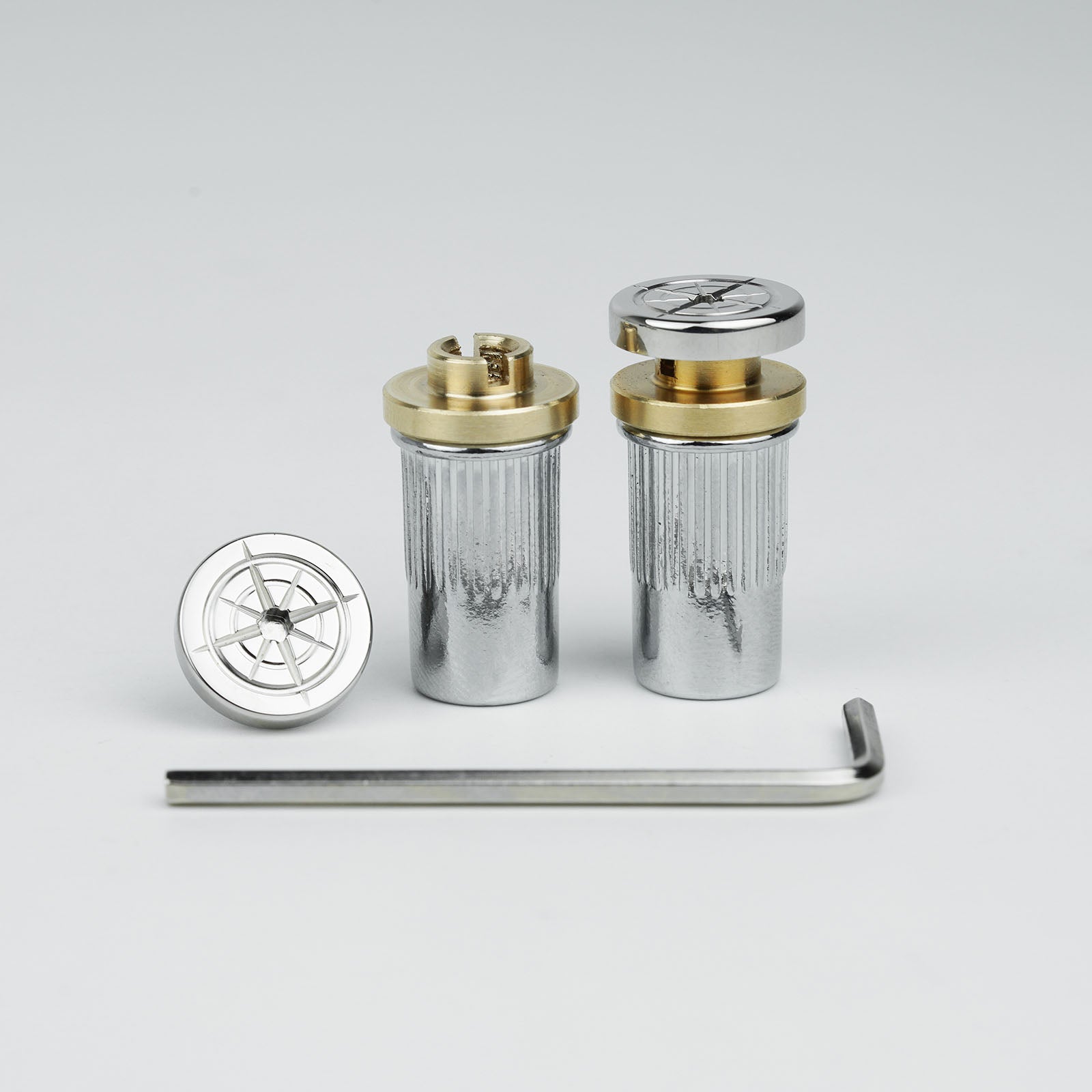 Guitar Bridge Stud Screws – Brass & Steel Set | Guyker