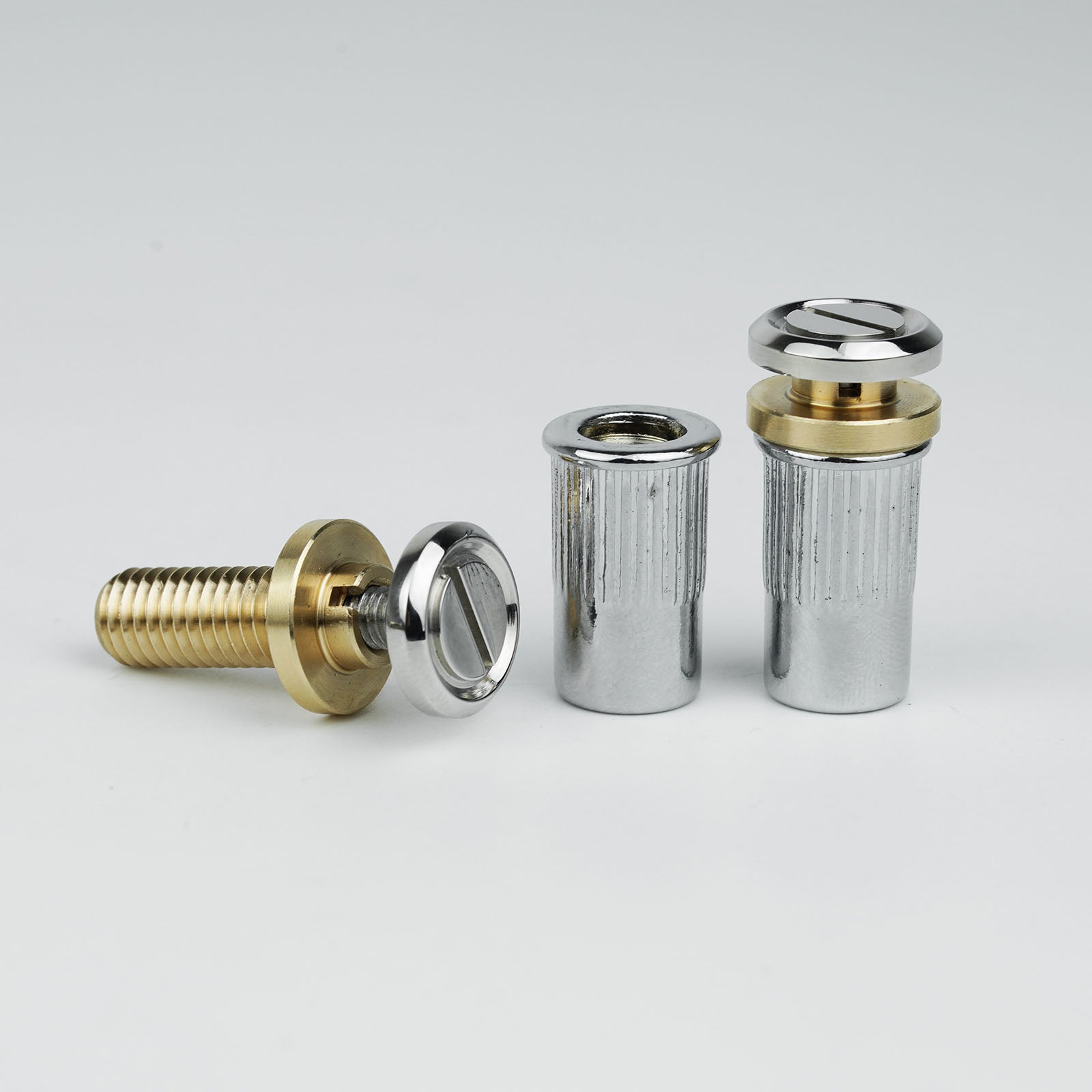 Guitar Bridge Stud Screws – Brass & Steel Set | Guyker