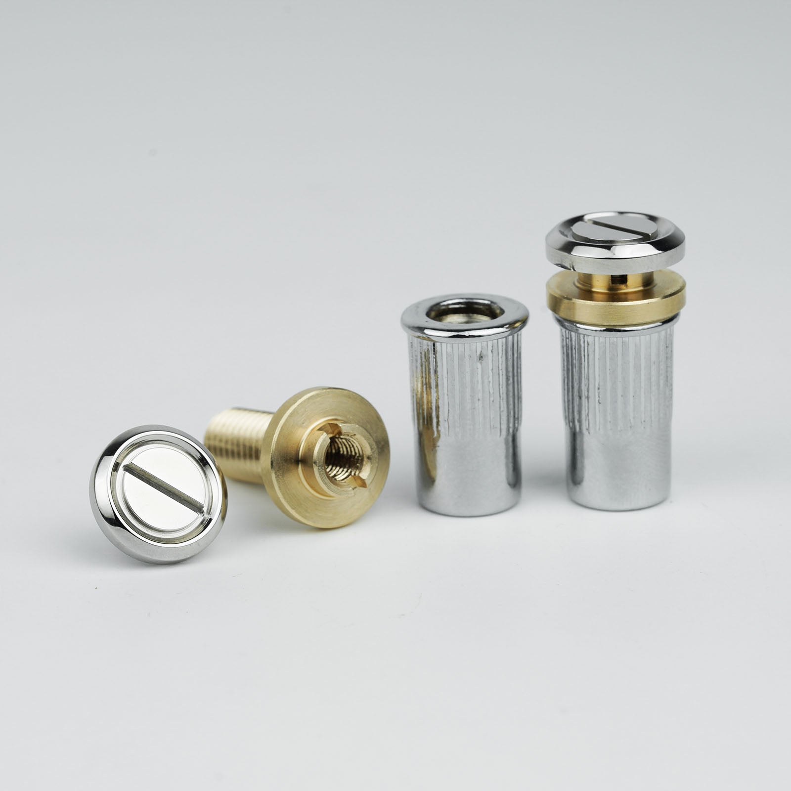 Guitar Bridge Stud Screws – Brass & Steel Set | Guyker