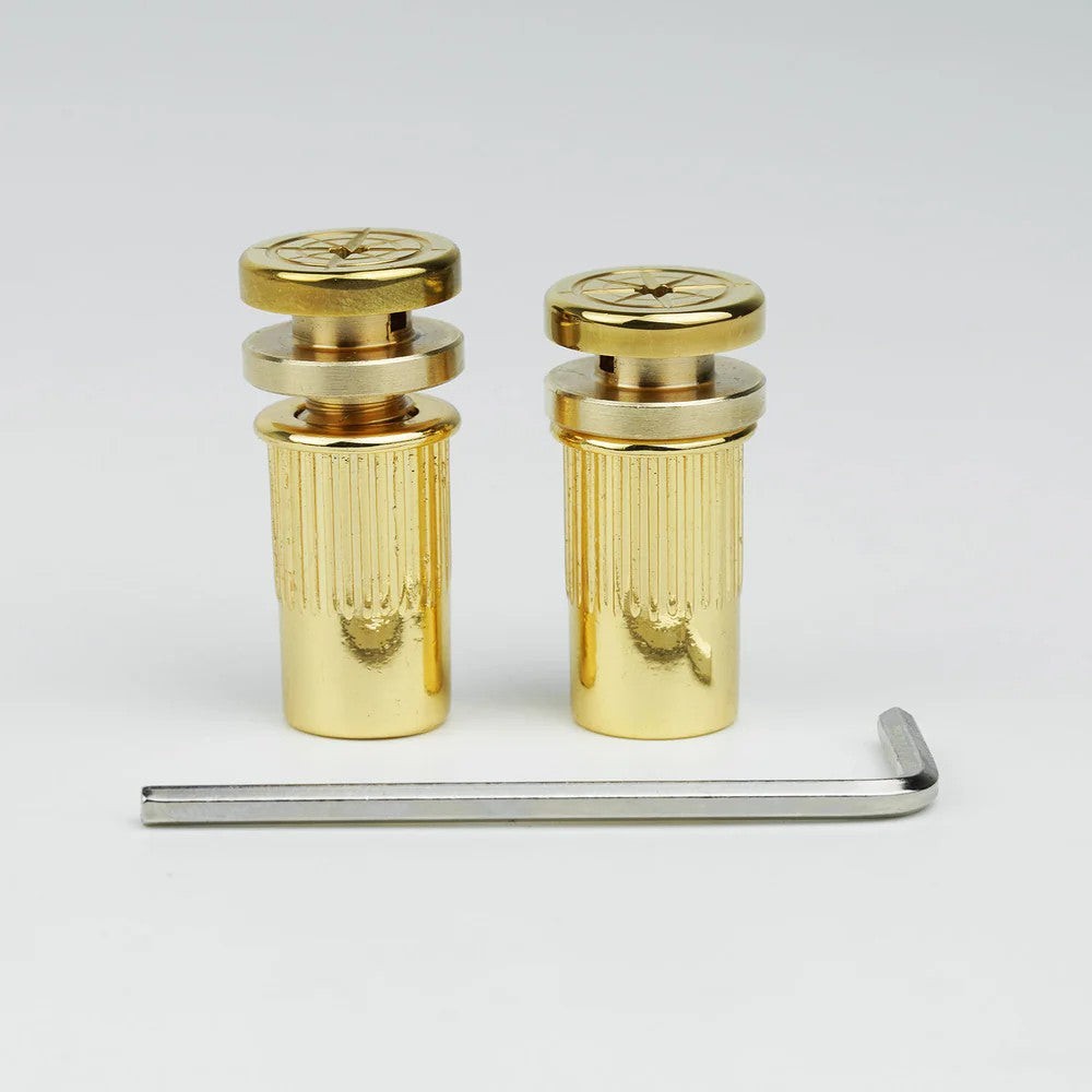 Guitar Bridge Stud Screws Brass & Steel Set | Guyker