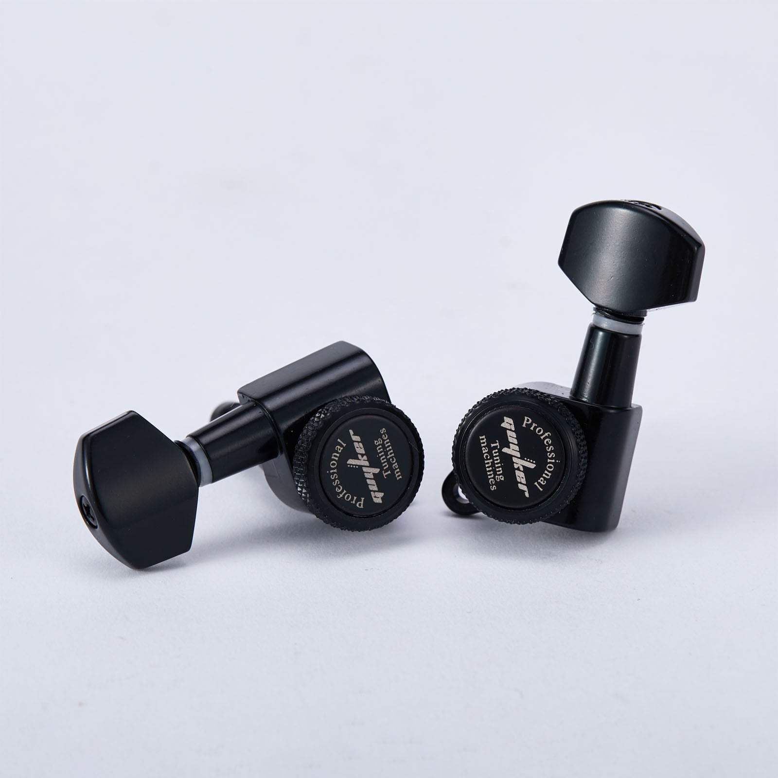 Guitar Locking Tuners 3R+3L Layout 1:18 Gear Precision Set Guyker