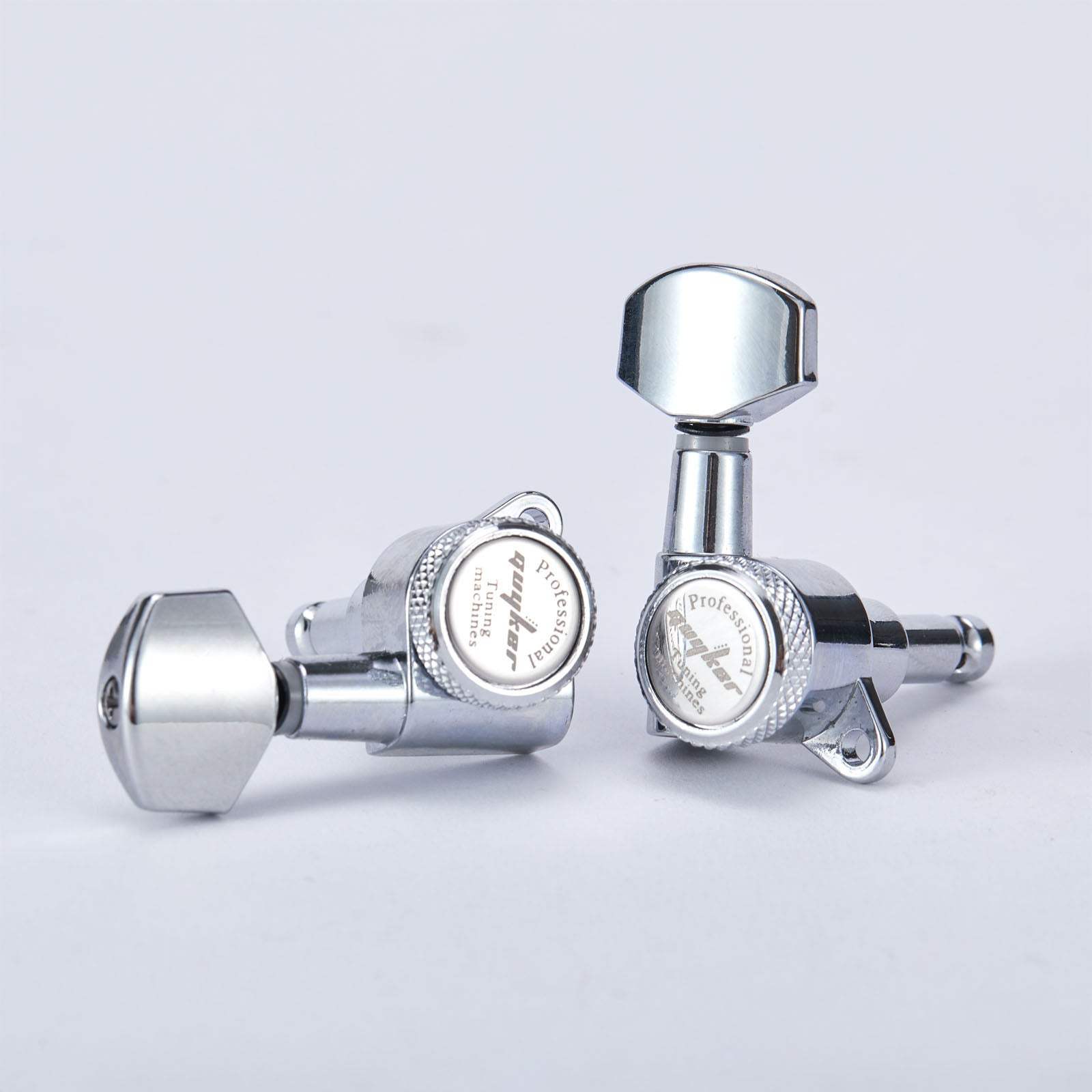 Guitar Locking Tuners 3R+3L Layout 1:18 Gear Precision Set Guyker