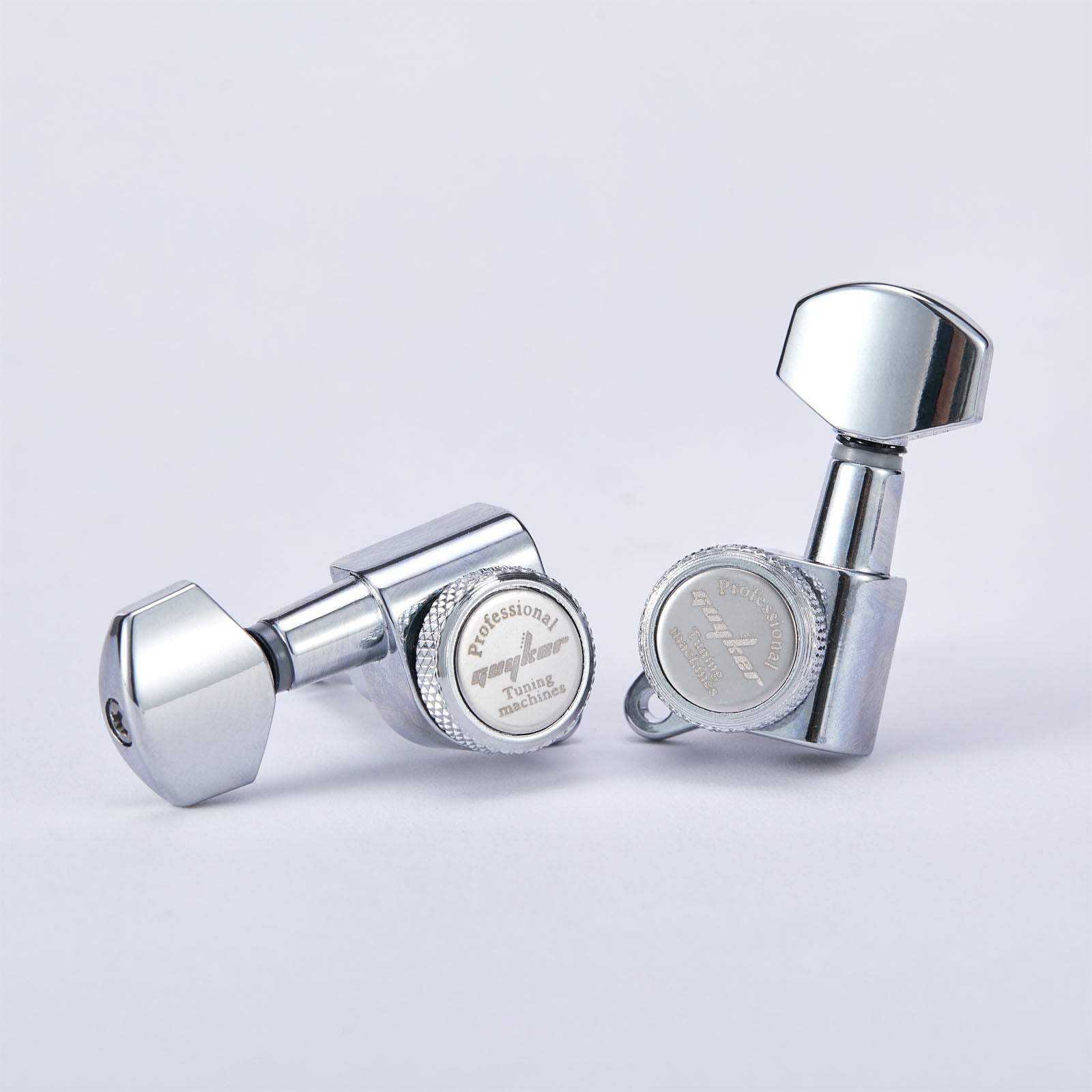 Guitar Locking Tuners 3R+3L Layout 1:18 Gear Precision Set Guyker