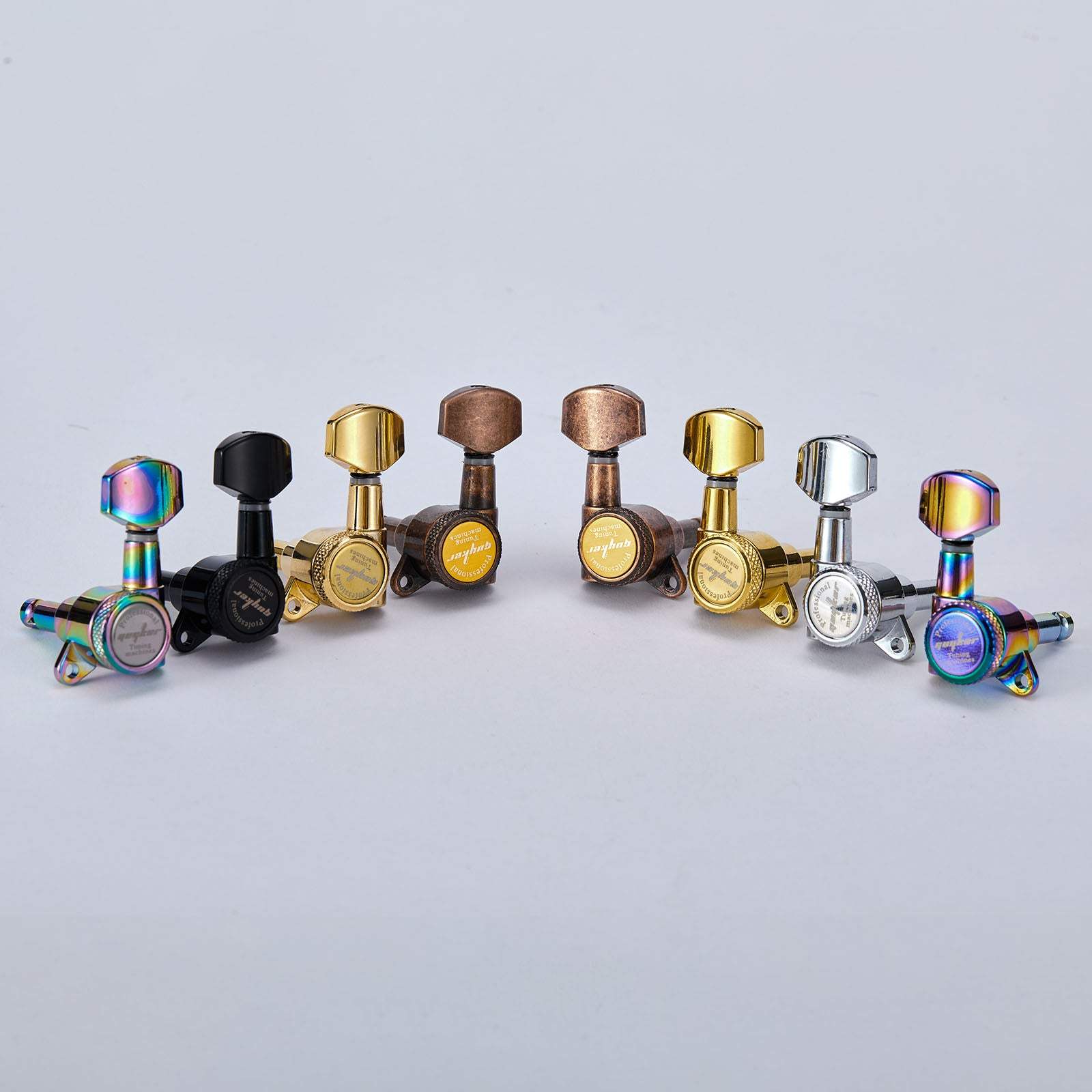 gear guitar Guitar Locking Tuners 3R+3L Layout 1:18 Gear Precision Set Guyker