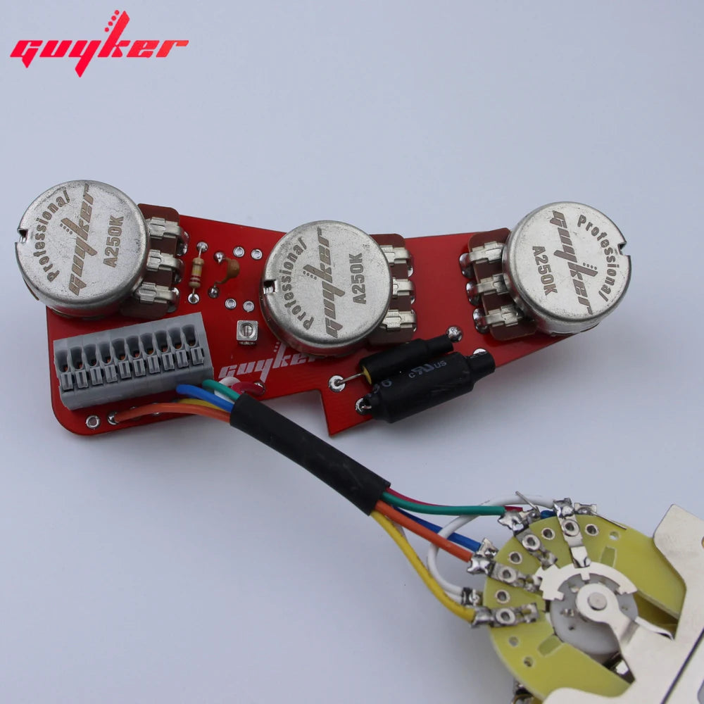 Guitar Preamp Circuit Board with Switch and A250K Pots | Guyker