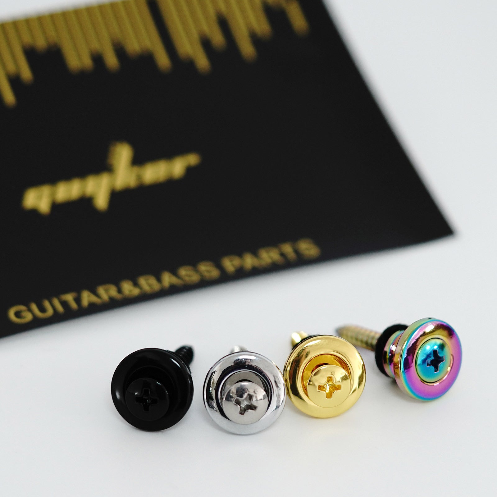 Guitar Strap Buttons – Zinc Alloy Set of 2 with Screws | Guyker