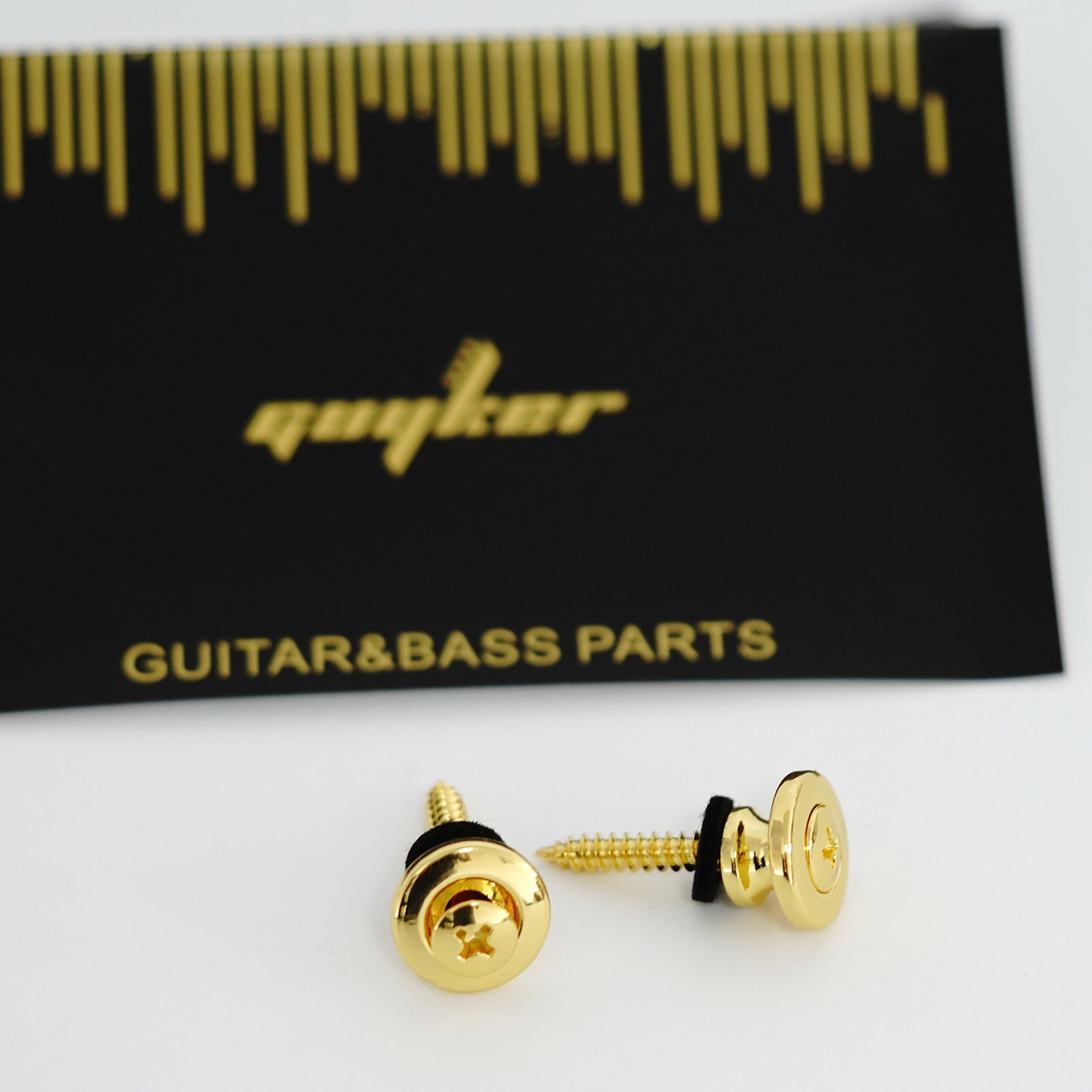 Guitar Strap Buttons – Zinc Alloy Set of 2 with Screws | Guyker