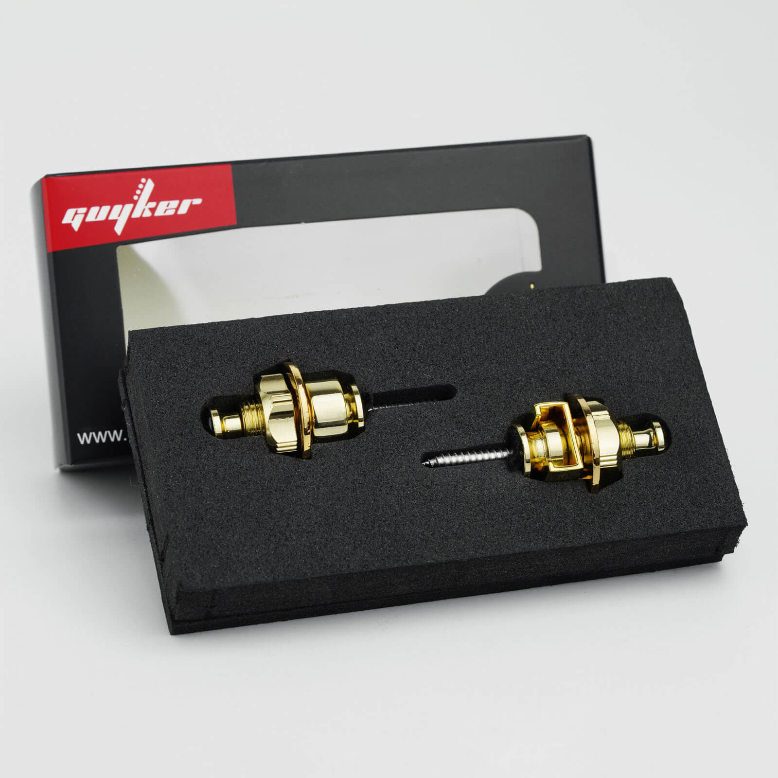 Guitar Strap Locks – Secure Metal Strap Button Set | Guyker
