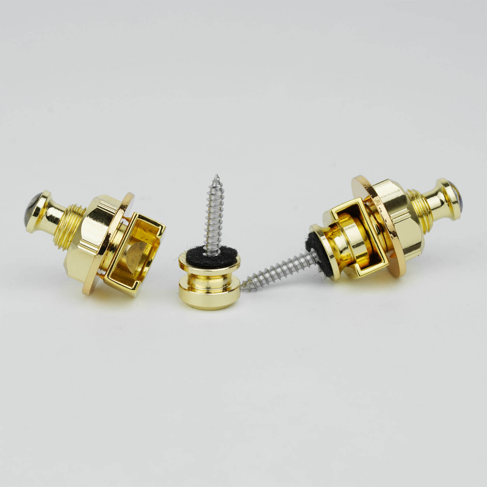 Guitar Strap Locks – Secure Metal Strap Button Set | Guyker
