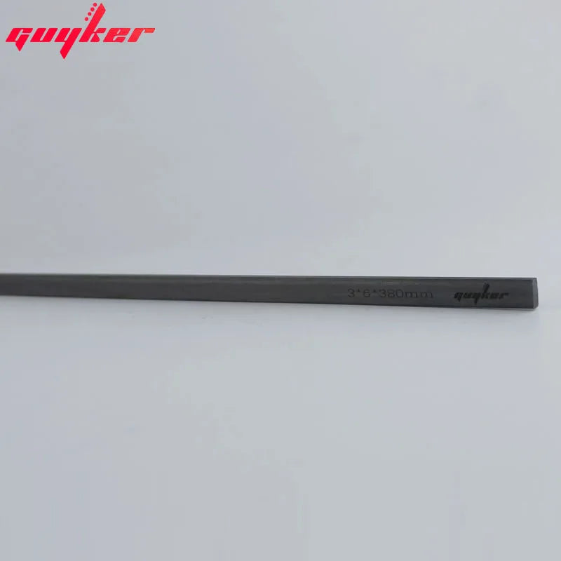 Guyker 2pcs Carbon Fiber Neck Rods 3mmX6mmX380mm/450mm Guitar Guitar Neck Stiffener for Strings Instruments