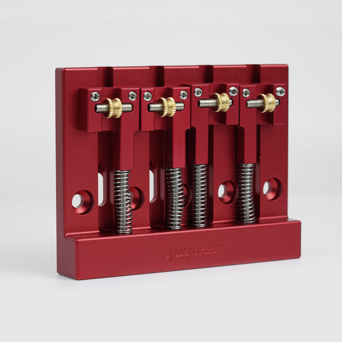 Guyker GBA-406 CNC 4-String Bass Bridge in Aerospace Aluminum Alloy for Bass Guitar