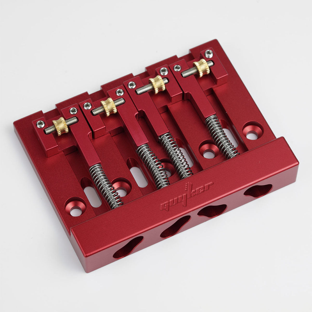 Guyker GBA-406 CNC 4-String Bass Bridge in Aerospace Aluminum Alloy for Bass Guitar