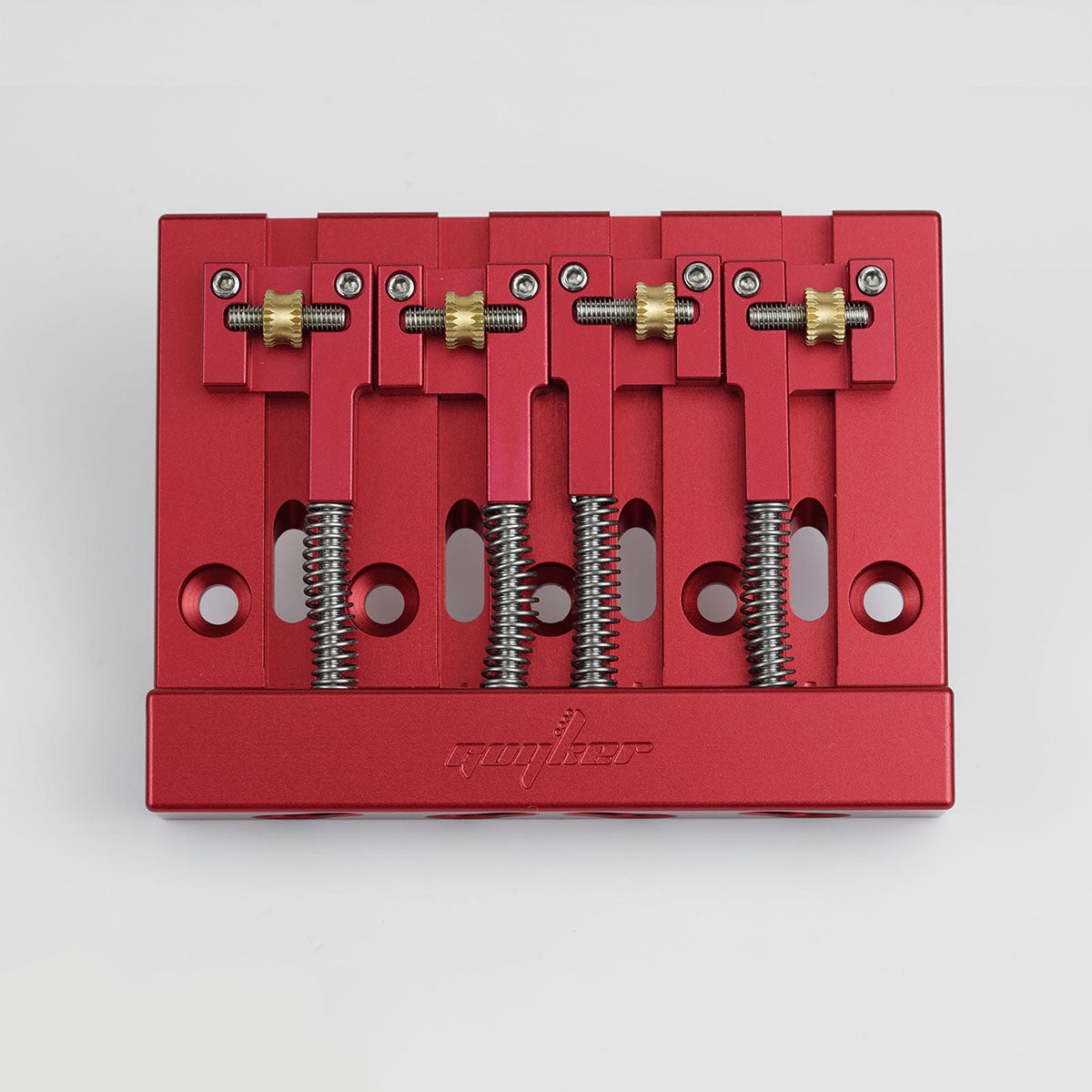 Guyker GBA-406 CNC 4-String Bass Bridge in Aerospace Aluminum Alloy for Bass Guitar