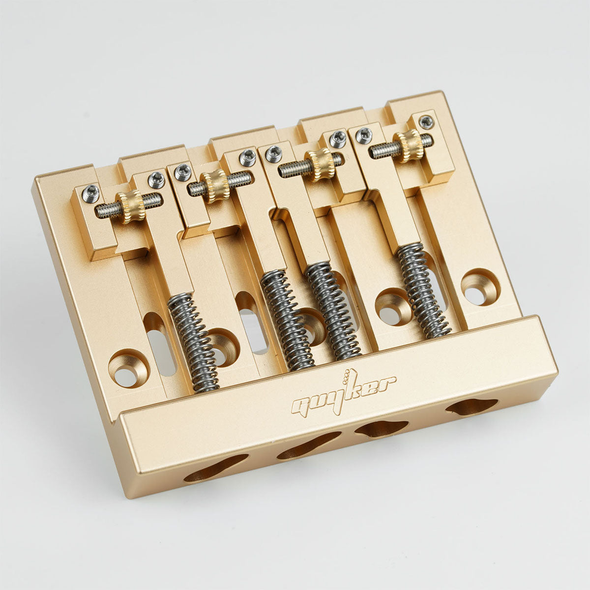 Guyker GBA-406 CNC 4-String Bass Bridge in Aerospace Aluminum Alloy for Bass Guitar