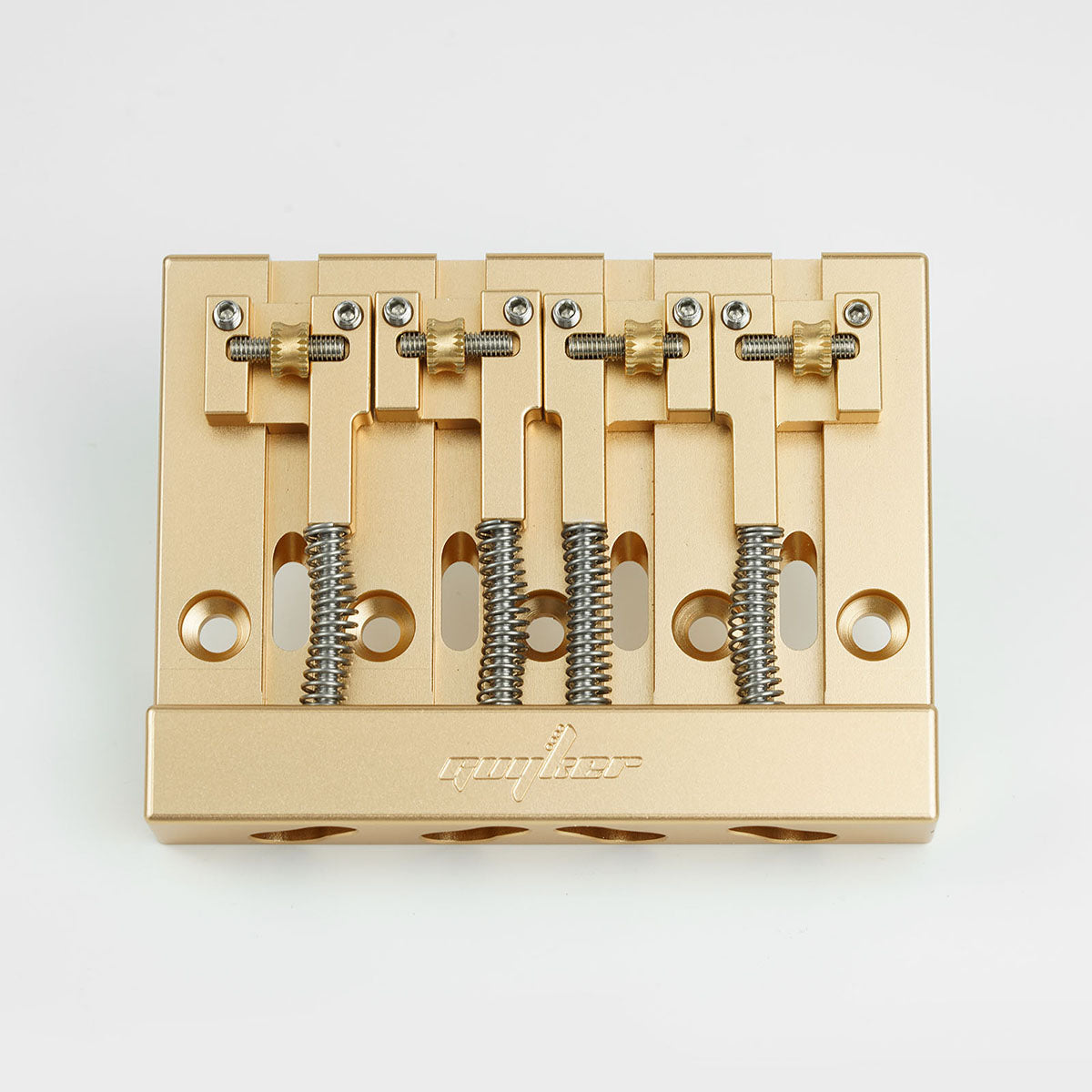 Guyker GBA-406 CNC 4-String Bass Bridge in Aerospace Aluminum Alloy for Bass Guitar