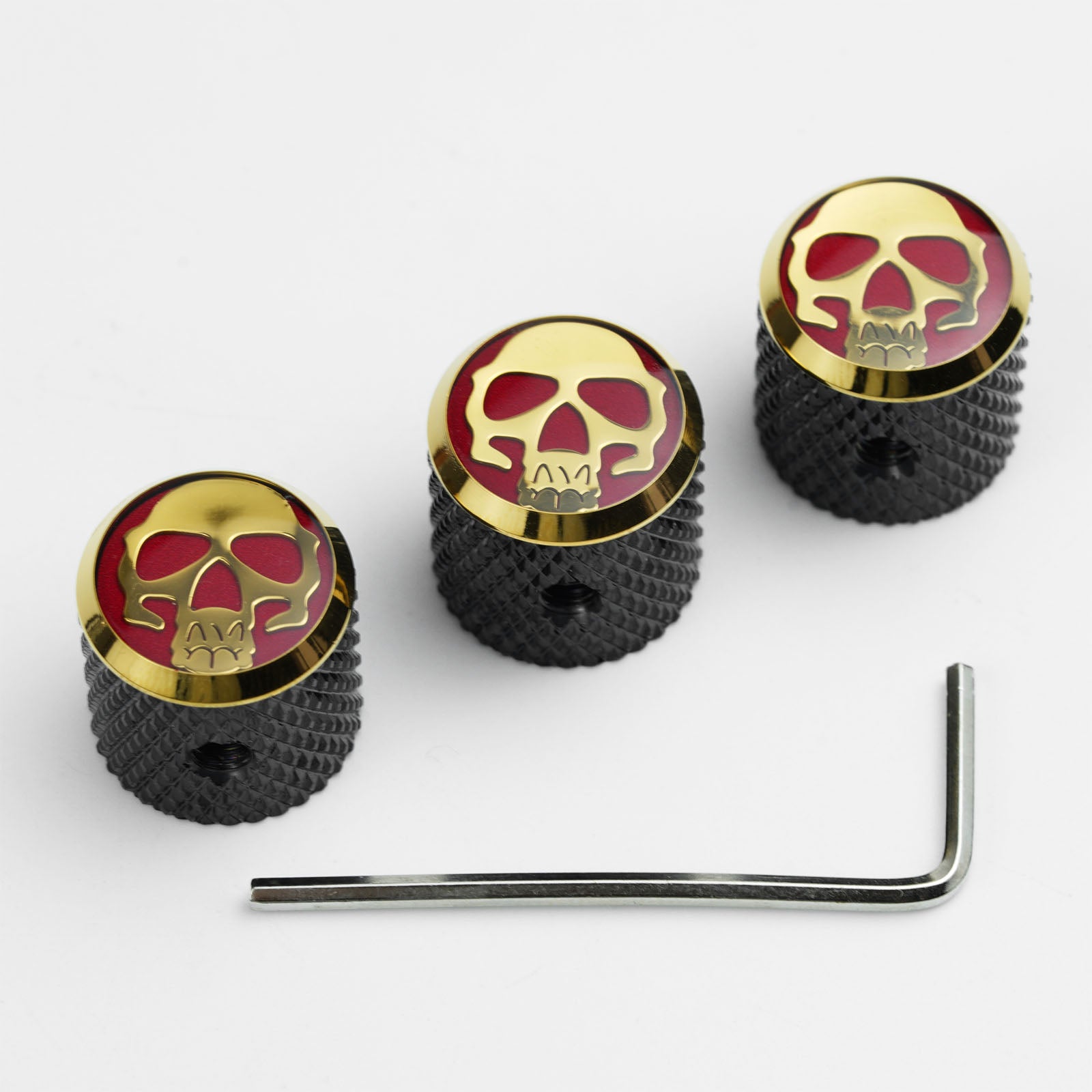 Boutons de contrôle de guitare en acier inoxydable CNC Guyker CKB003 pour guitare électrique et basse