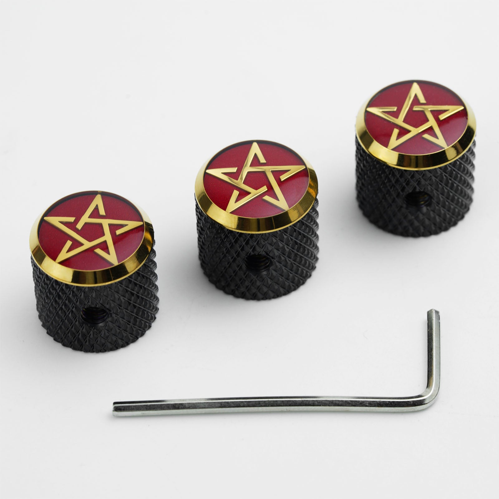 Boutons de contrôle de guitare en acier inoxydable CNC Guyker CKB003 pour guitare électrique et basse
