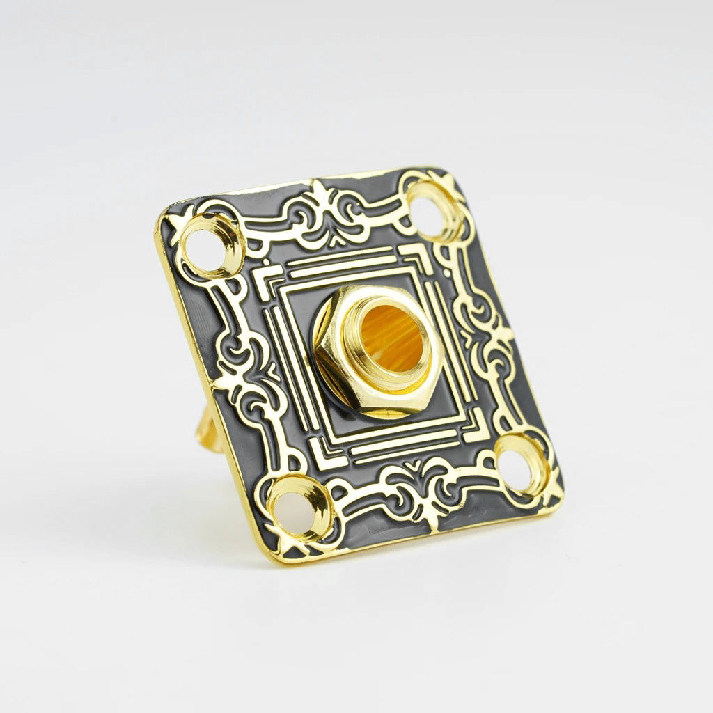 Guyker Decorative Guitar Jack Plate with Output Jack Socket Set for Electric Guitar