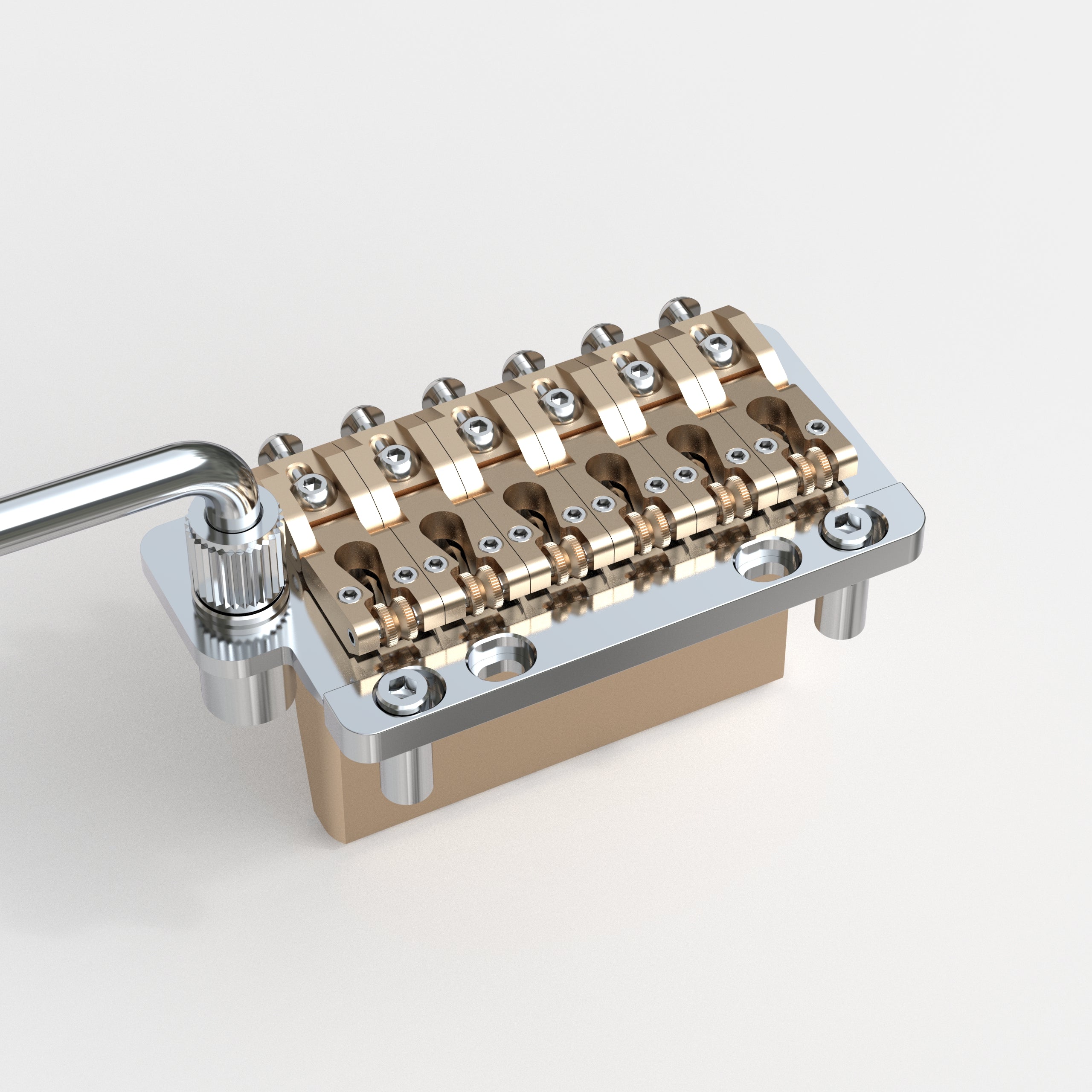 Guyker GG901 Small Double Locking Tremolo Bridge with CNC Brass Saddles