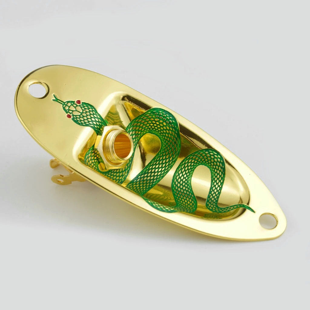 Guyker GJ005+LJ01 Electric Guitar Jack Plate with Output Jack Socket Set