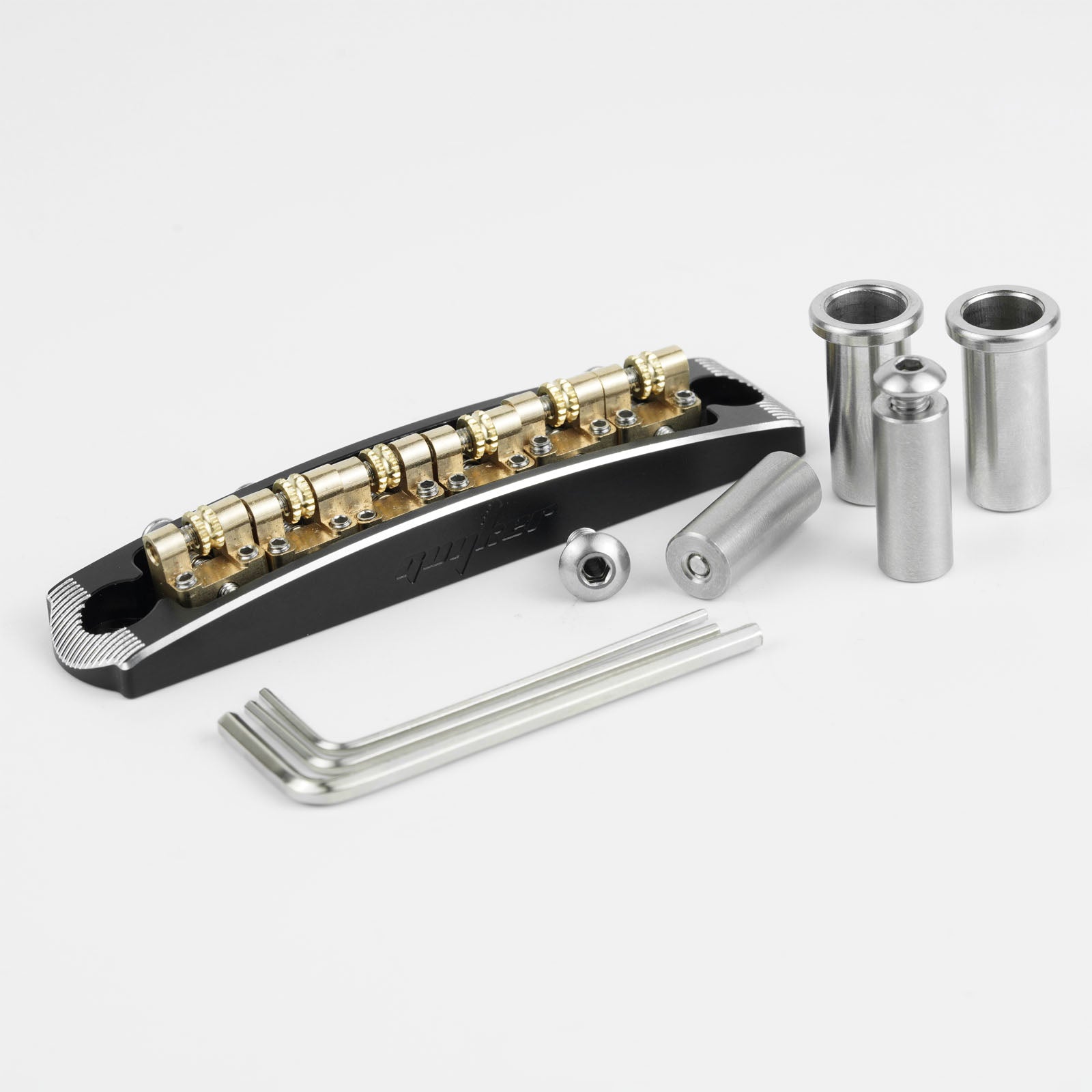 Guyker JZA-003 Jazzmaster Style 6-String Guitar Bridge with Adjustable String Spacing
