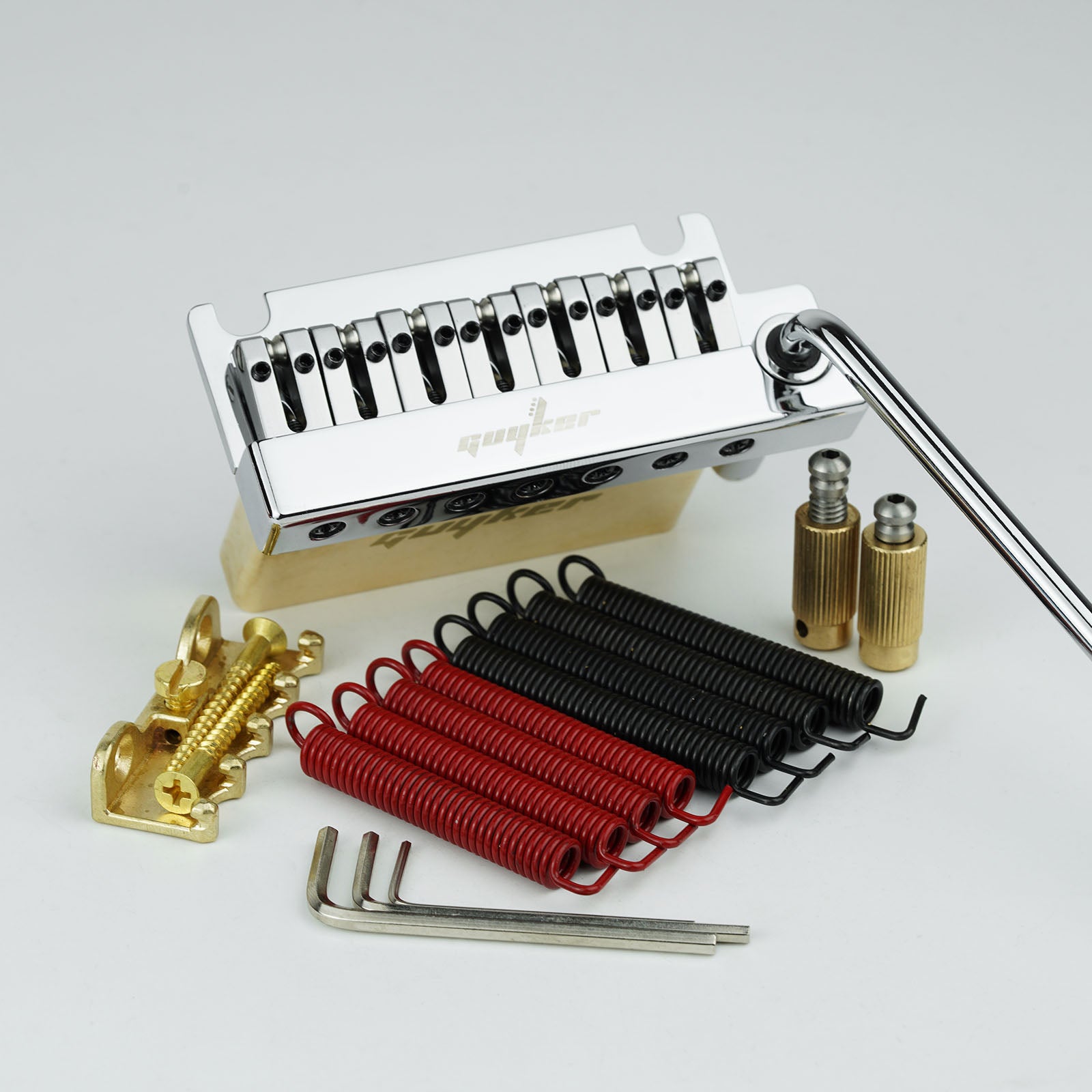 Guyker 7-String ST Tremolo Bridge 2-Point Brass Saddles & Block GG1009-7
