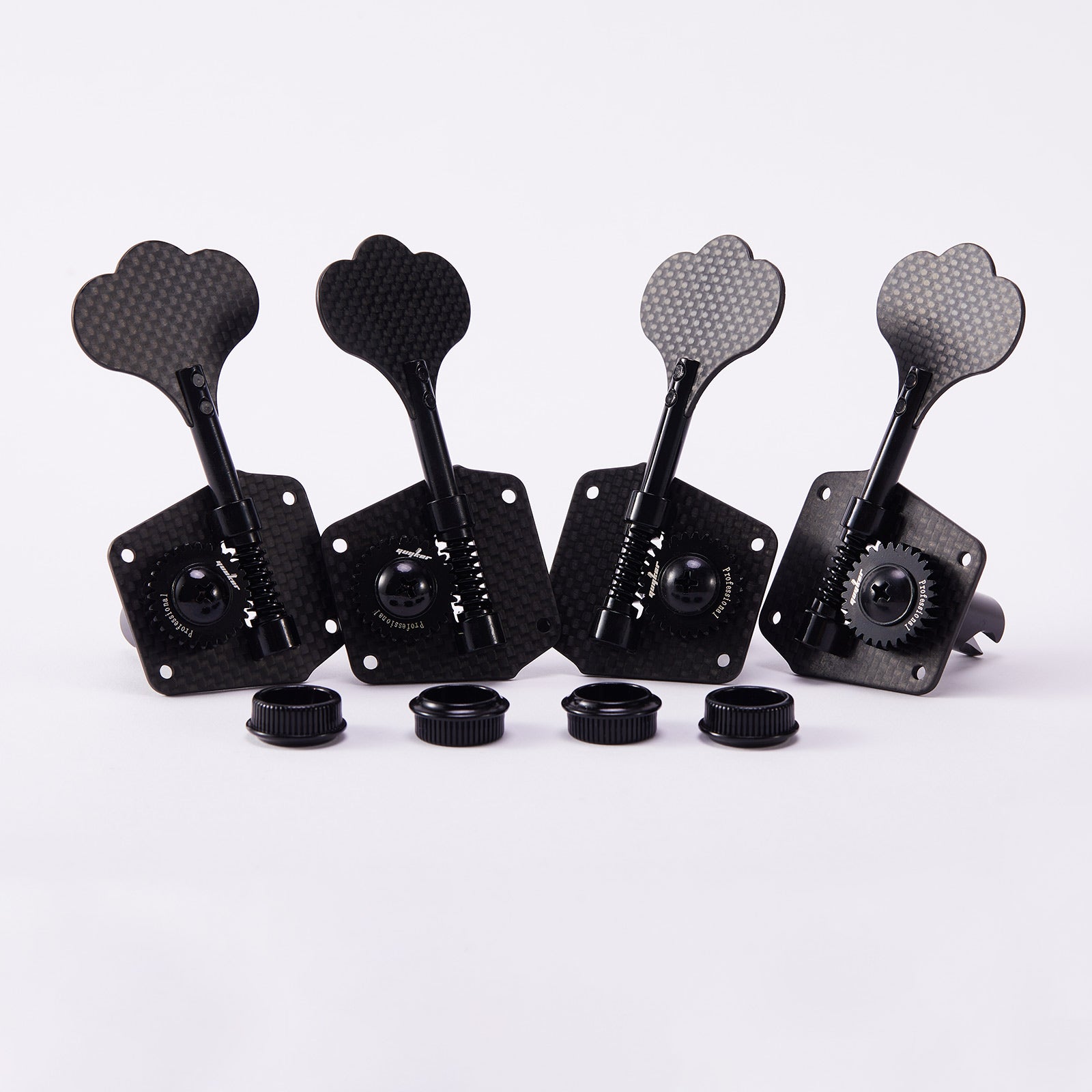Guyker Carbon Fiber Bass Tuning Pegs 1:28 gear ratio GK 530T-11