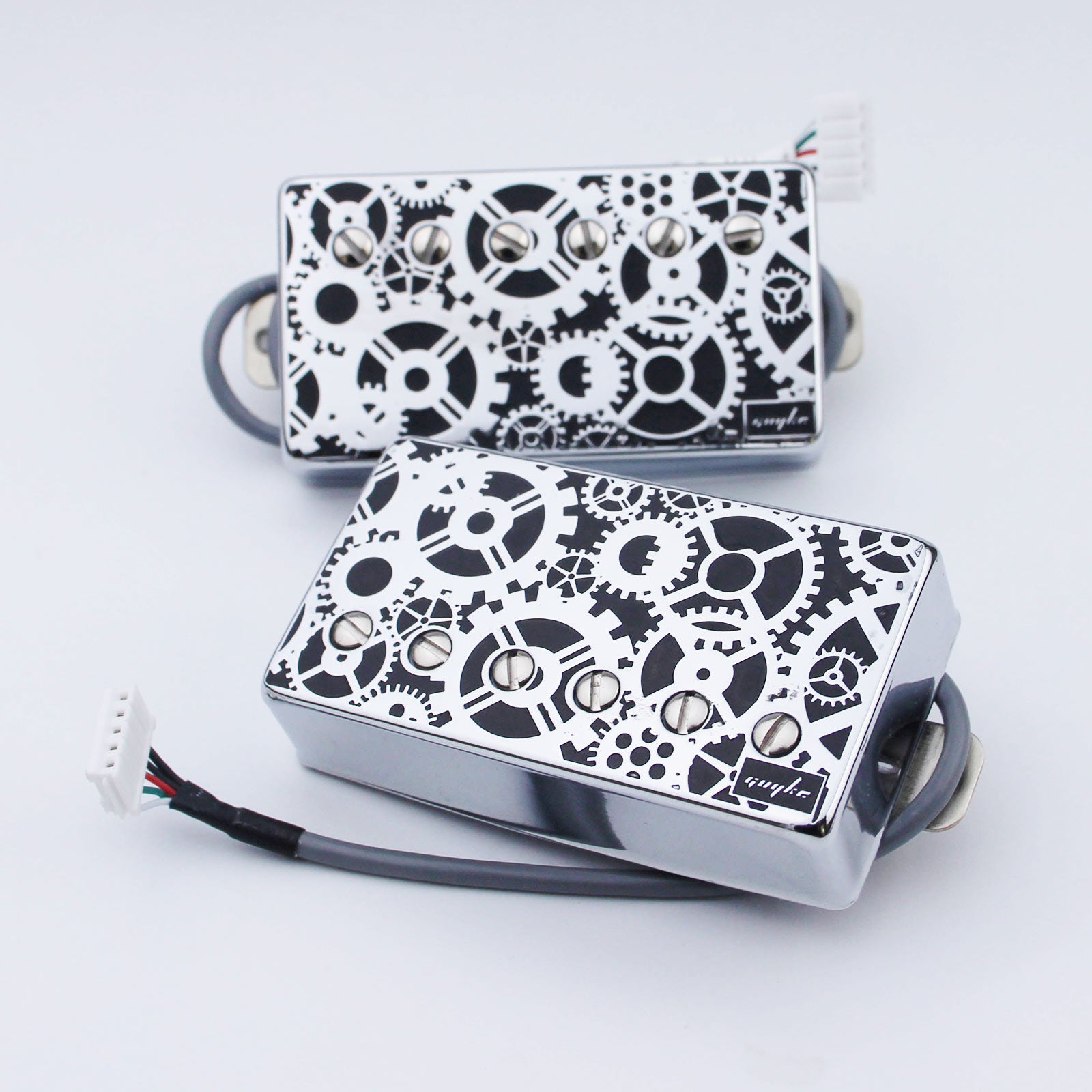 Guyker Humbucker Pickup Set Alnico with Engraved Cover LP005