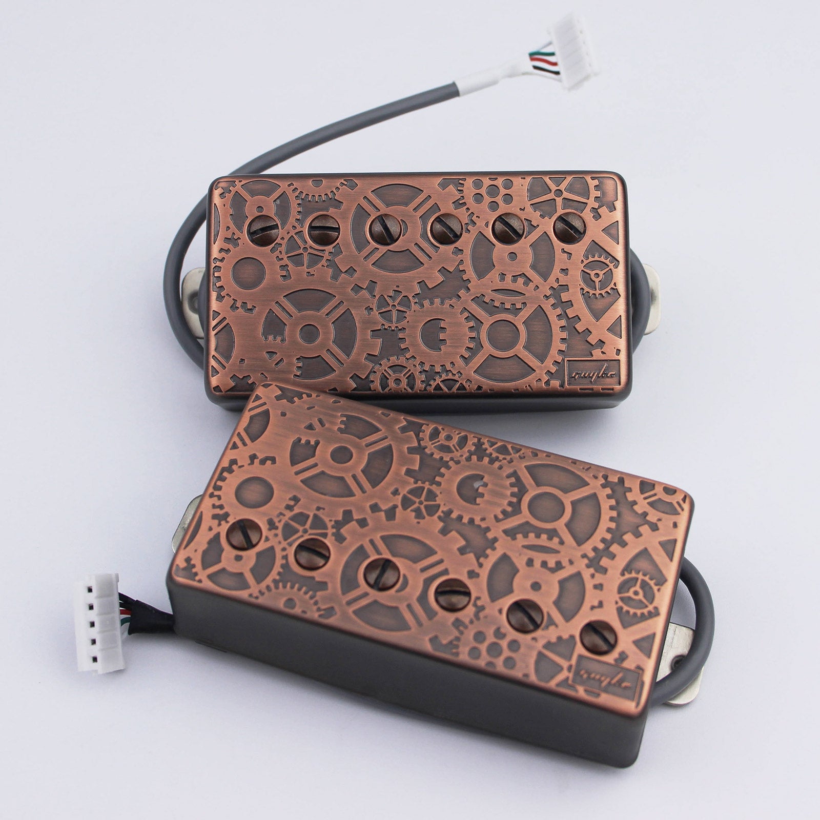 Guyker Humbucker Pickup Set Alnico with Engraved Cover LP005