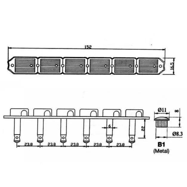 Guyker Ivory Locking Tuners GK 55NSP IV For ST TL Electric Guitar-10