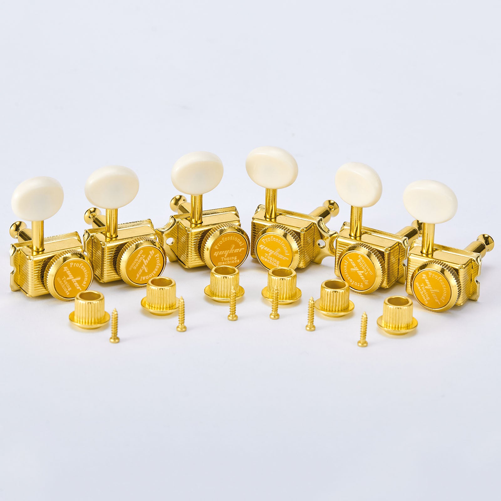 Guyker Ivory Locking Tuners GK 55NSP IV For ST TL Electric Guitar-3