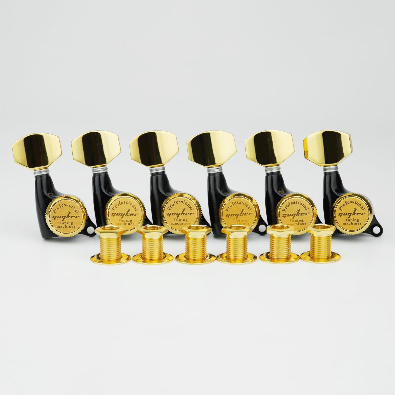 Guyker Locking Electric Guitar Machine Heads BK GD GK 501D7SP-4