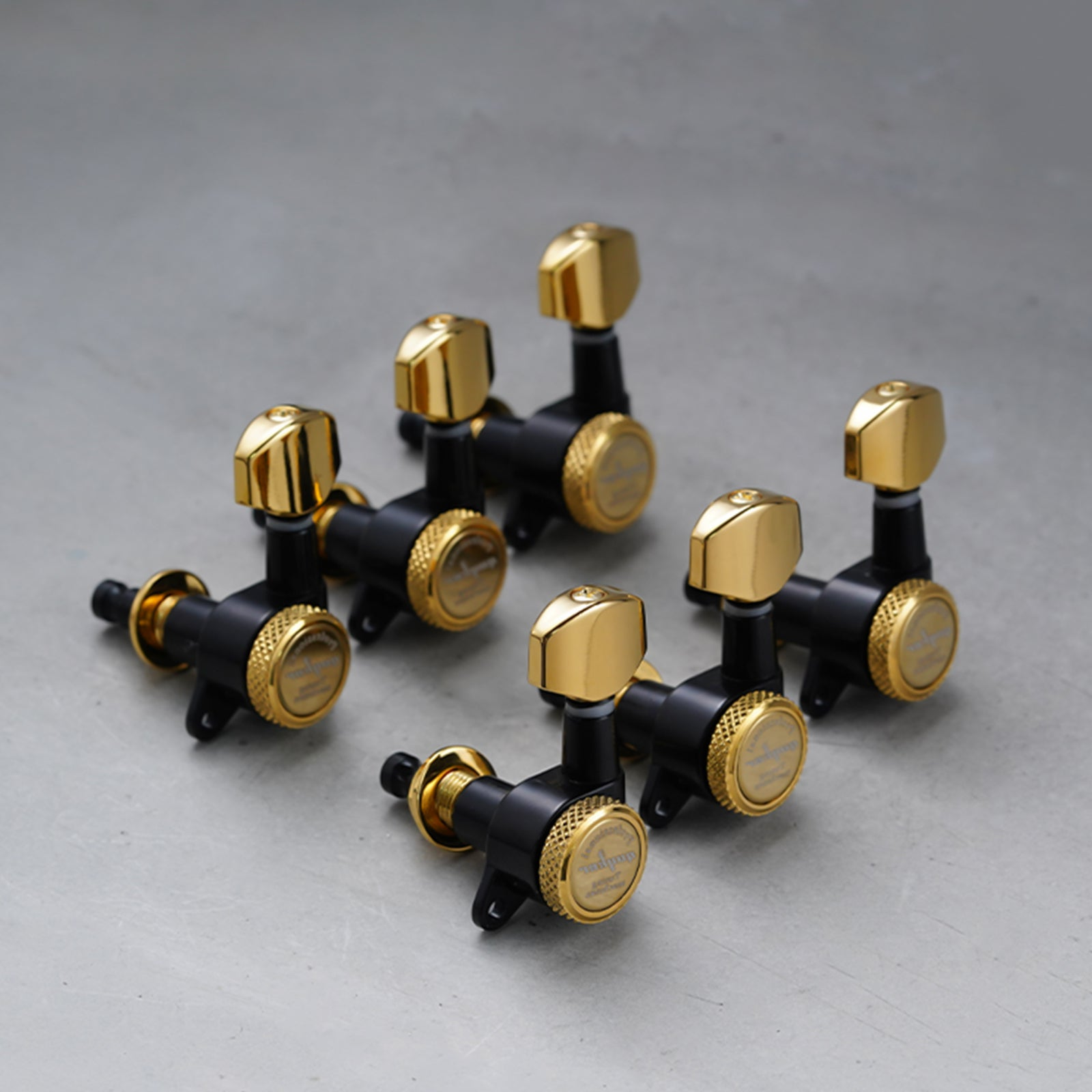 Guyker Locking Guitar Tuners Dopamine Black Gold GK 07SP for ST TL-7