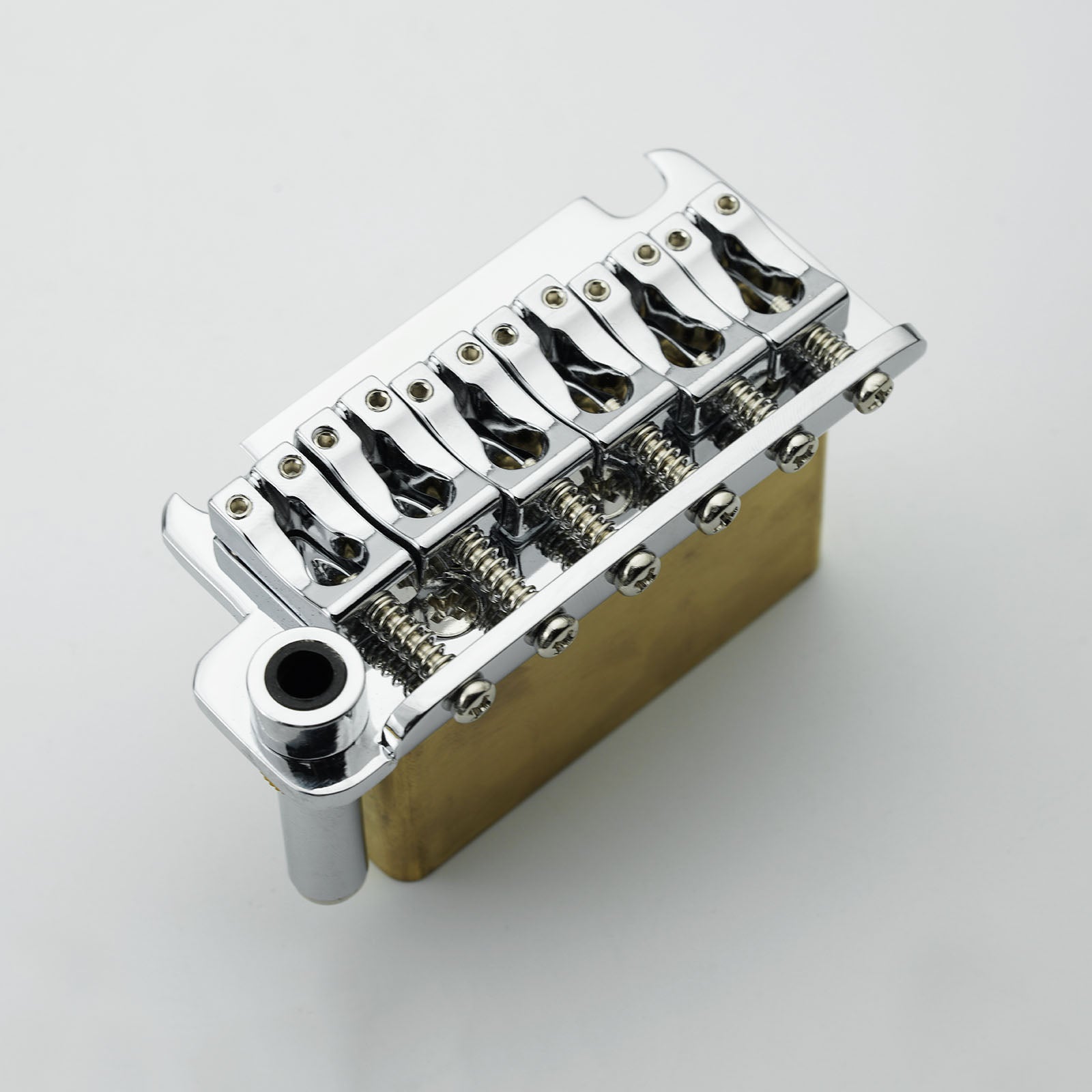 Guyker Non-locking 2 Point Left Handed Guitar Tremolo Bridge Brass Block CNC Machine GG510-L