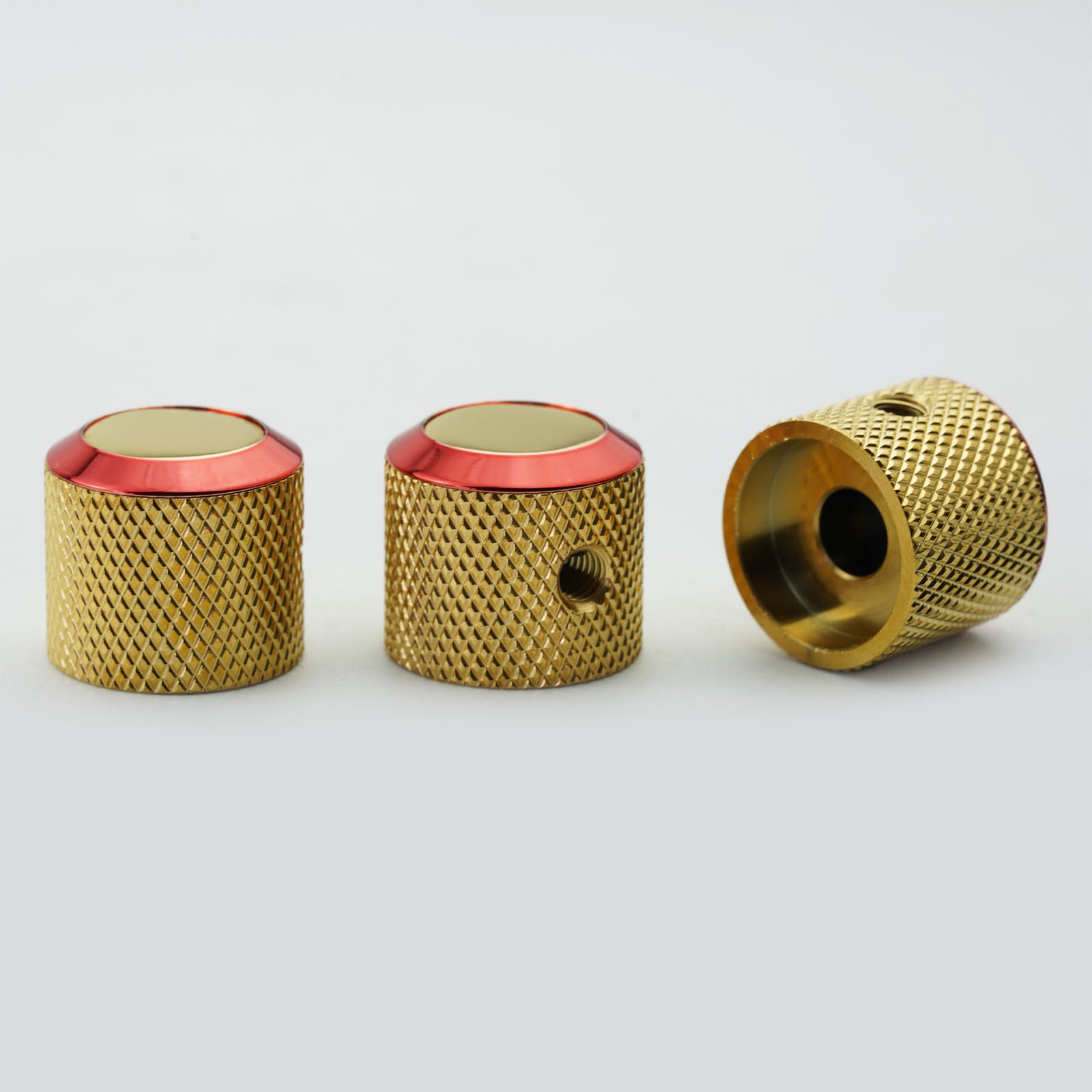 Guyker Solid Brass Guitar Bass Knobs – CNC Machined Dia.6/6.3mm CKB003