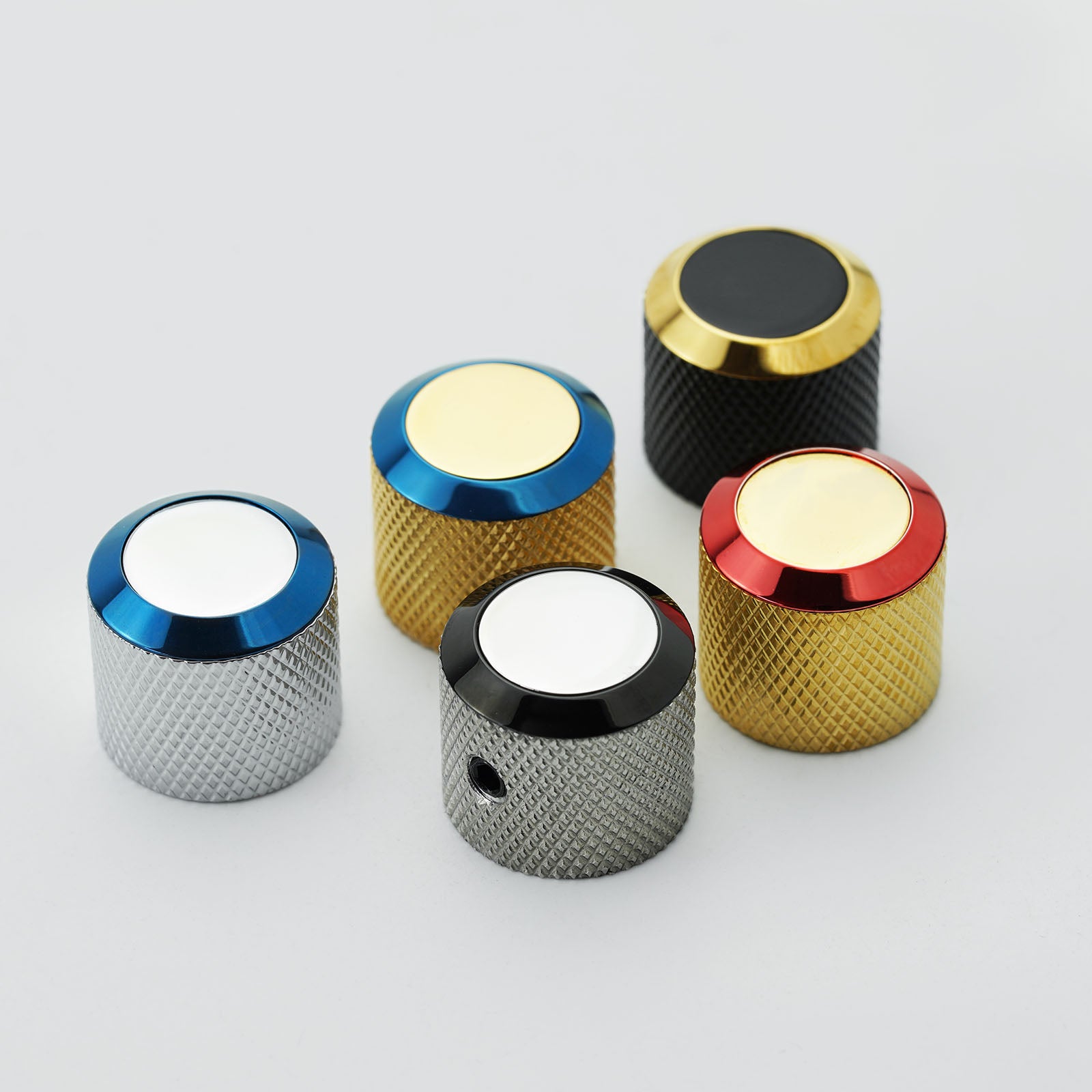 Guyker Solid Brass Guitar Bass Knobs – CNC Machined Dia.6/6.3mm CKB003