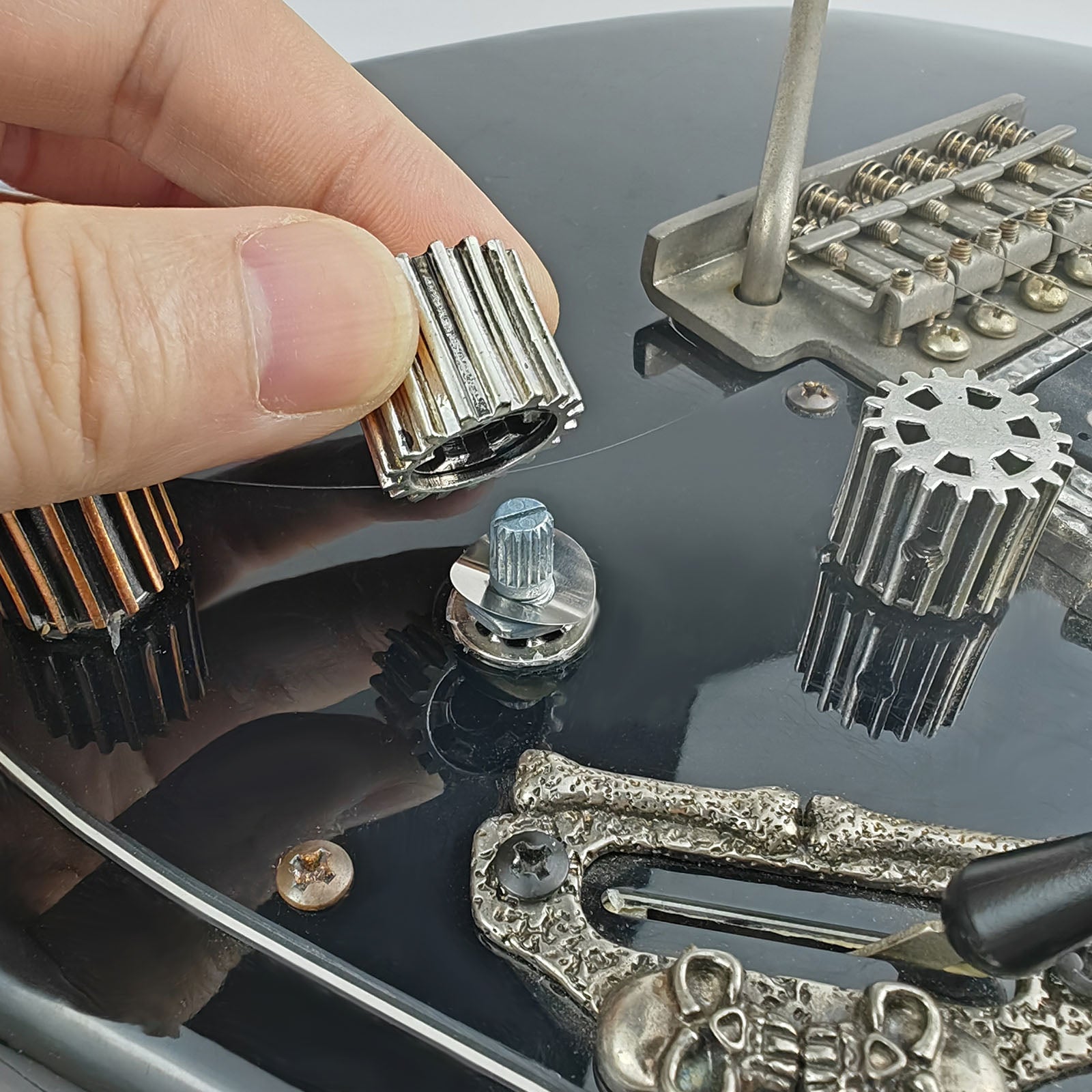 Guyker Stainless Steel Noise-Reduction Washer for Metal Control Knobs Potentiometer Accessory