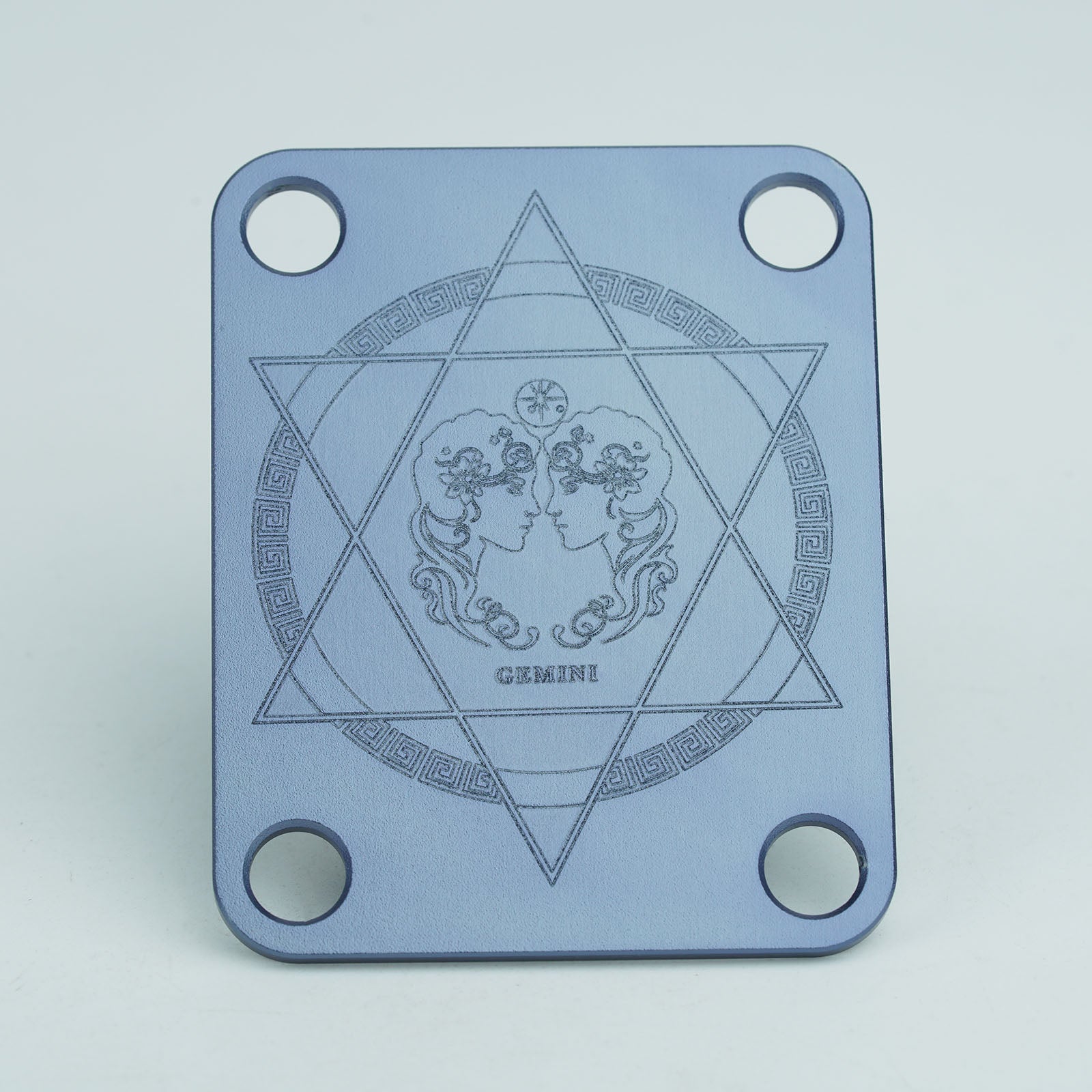 Guyker Zodiac Pattern Aluminum Alloy Neck Plate R1003
