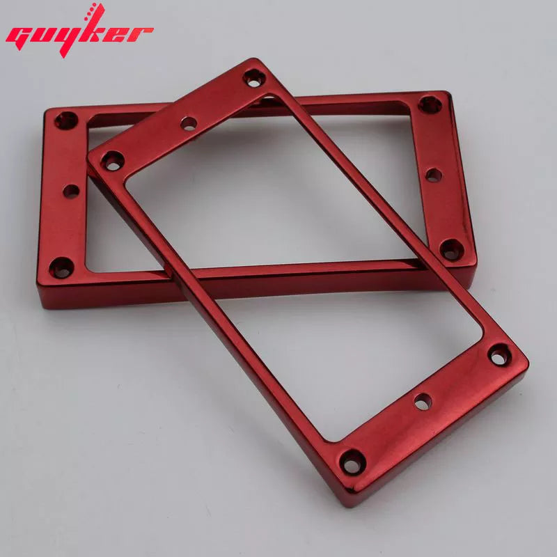 1 Set Rainbow/Red Humbucker Pickup Frames neck and bridge Pickup Mounting Ring Curved Tapered For LP Electric Guitar