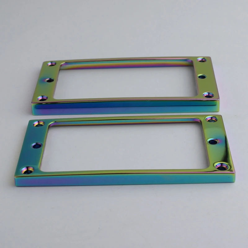 2 PCS Colored Pickup Mounting Rings for Humbucker Pickups Cover Frame Flat Top Set Replacement Electric Guitar or Bass