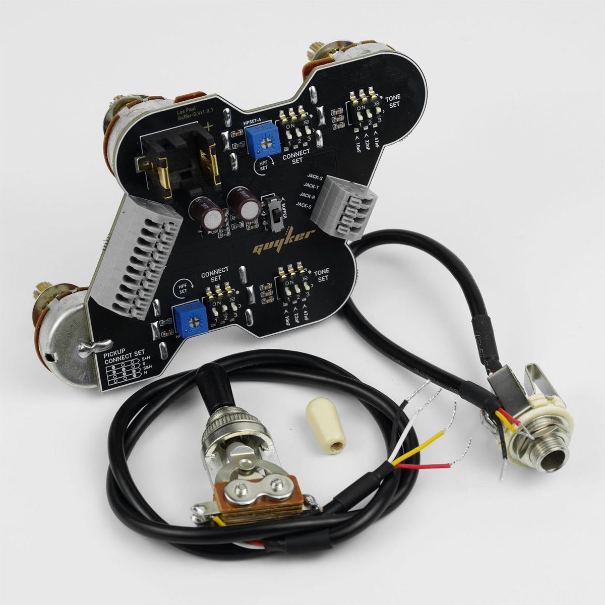 Guyker HQ-LP01M Solderless PCB Wiring Harness for LP-Style Electric Guitar