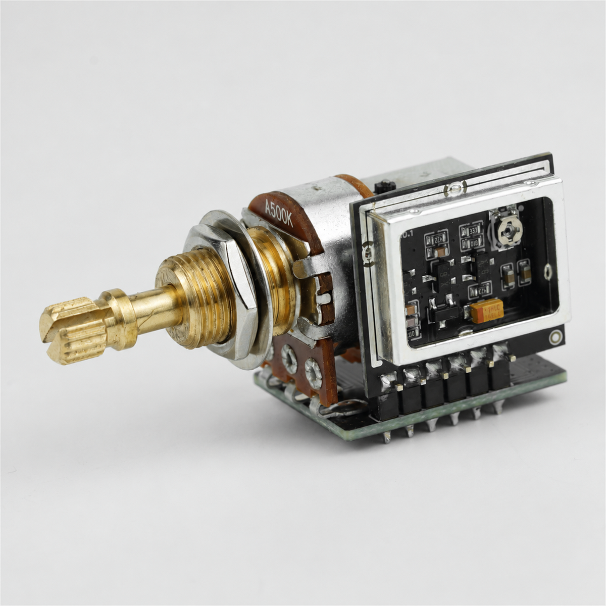 GUYKER A500K Potentiometer Platine Anschluss Schalter Buchse PREAMP für Gitarren Zubehör