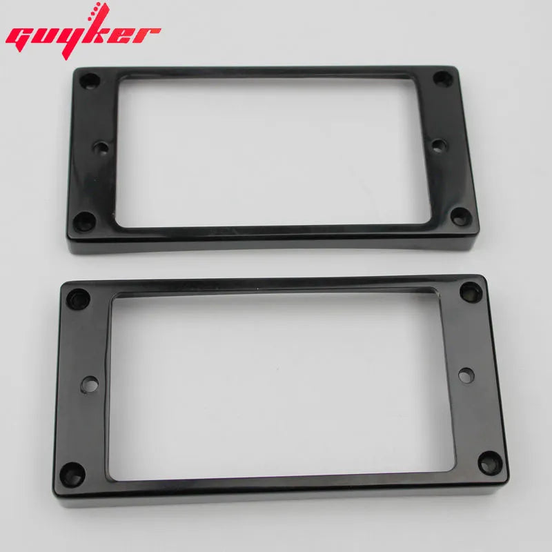 1 Set Rainbow/Red Humbucker Pickup Frames neck and bridge Pickup Mounting Ring Curved Tapered For LP Electric Guitar