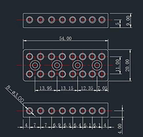Headless Guitar String Lock Nut for 6 7 8 String Guitars Guyker