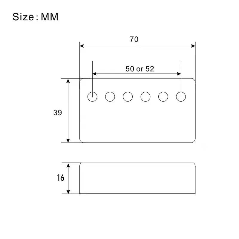 Humbucker Pickup Covers Cupronickel Material for LP Guitar | Guyker