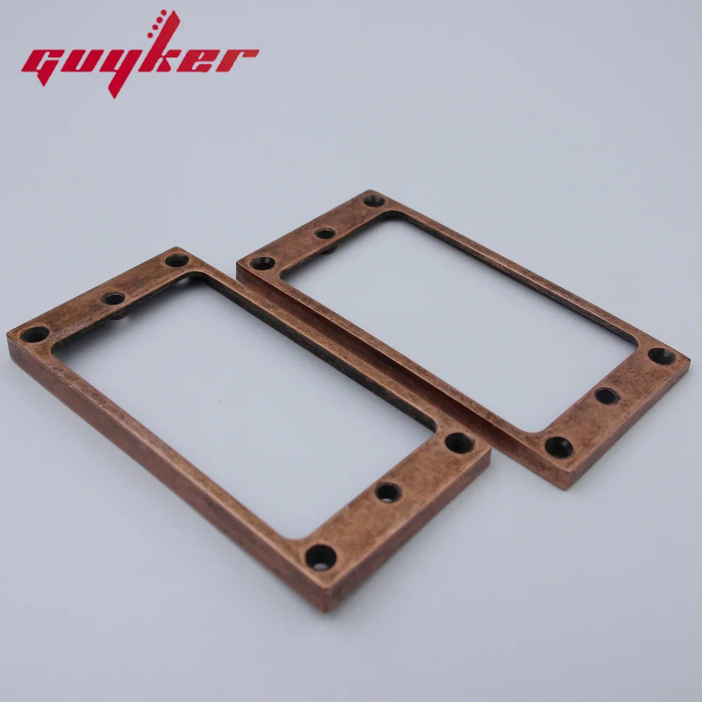 Humbucker Pickup Mounting Rings – Flat Top Metal Frame | Guyker