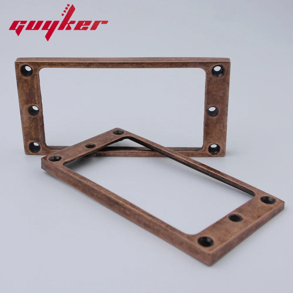 Humbucker Pickup Mounting Rings – Flat Top Metal Frame | Guyker
