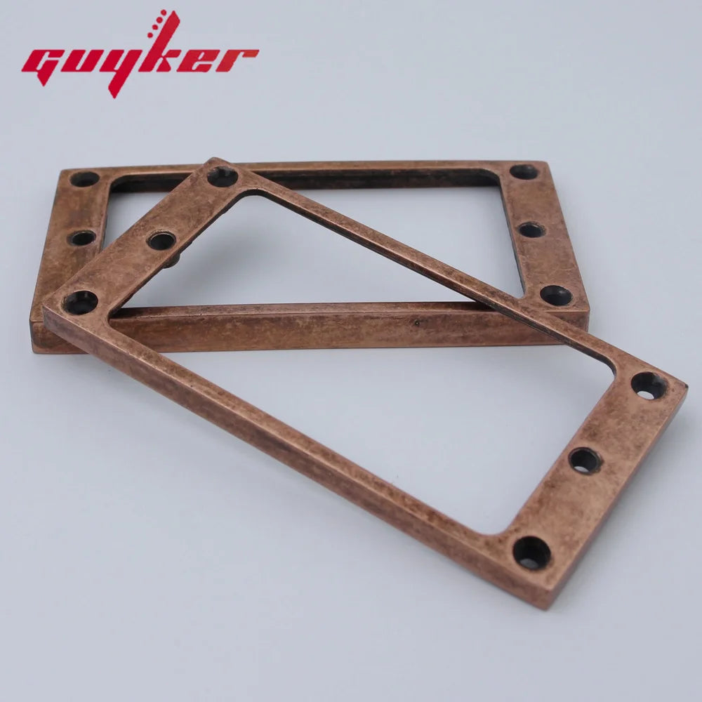 Humbucker Pickup Mounting Rings – Flat Top Metal Frame | Guyker