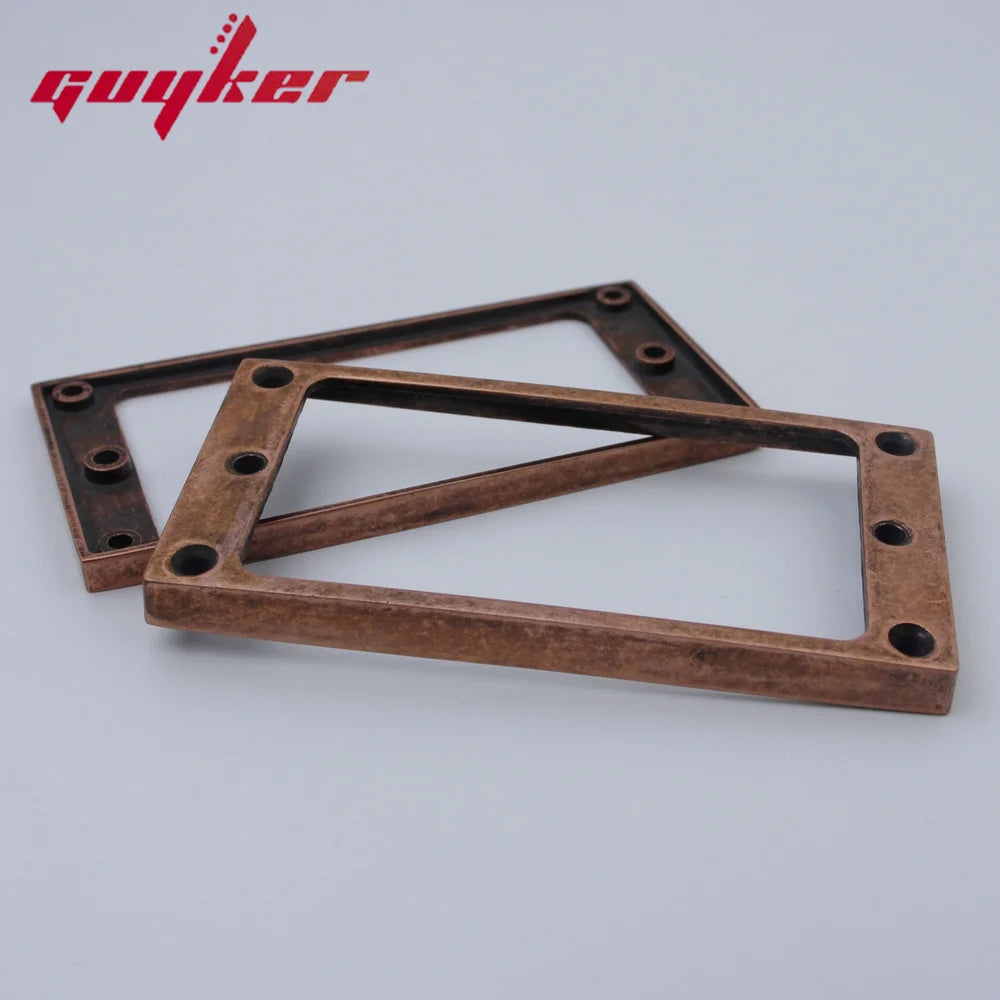Humbucker Pickup Mounting Rings – Flat Top Metal Frame | Guyker