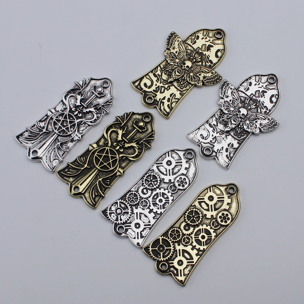Guyker 2/3Hole Zinc Alloy Truss Rod Cover with Three Patterns for LP Style Guitars